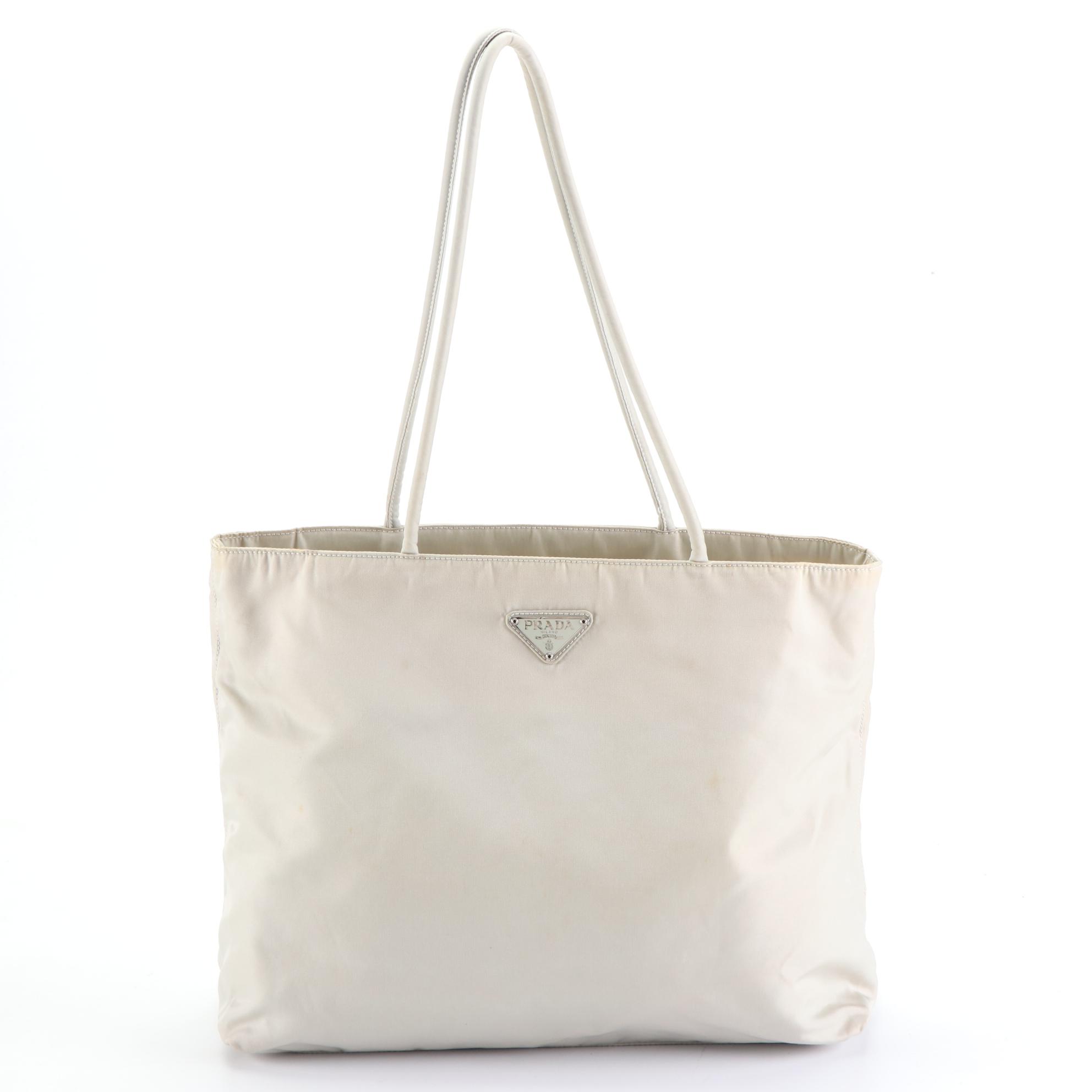 Prada Medium Tote Bag in Cristallo Tessuto Nylon