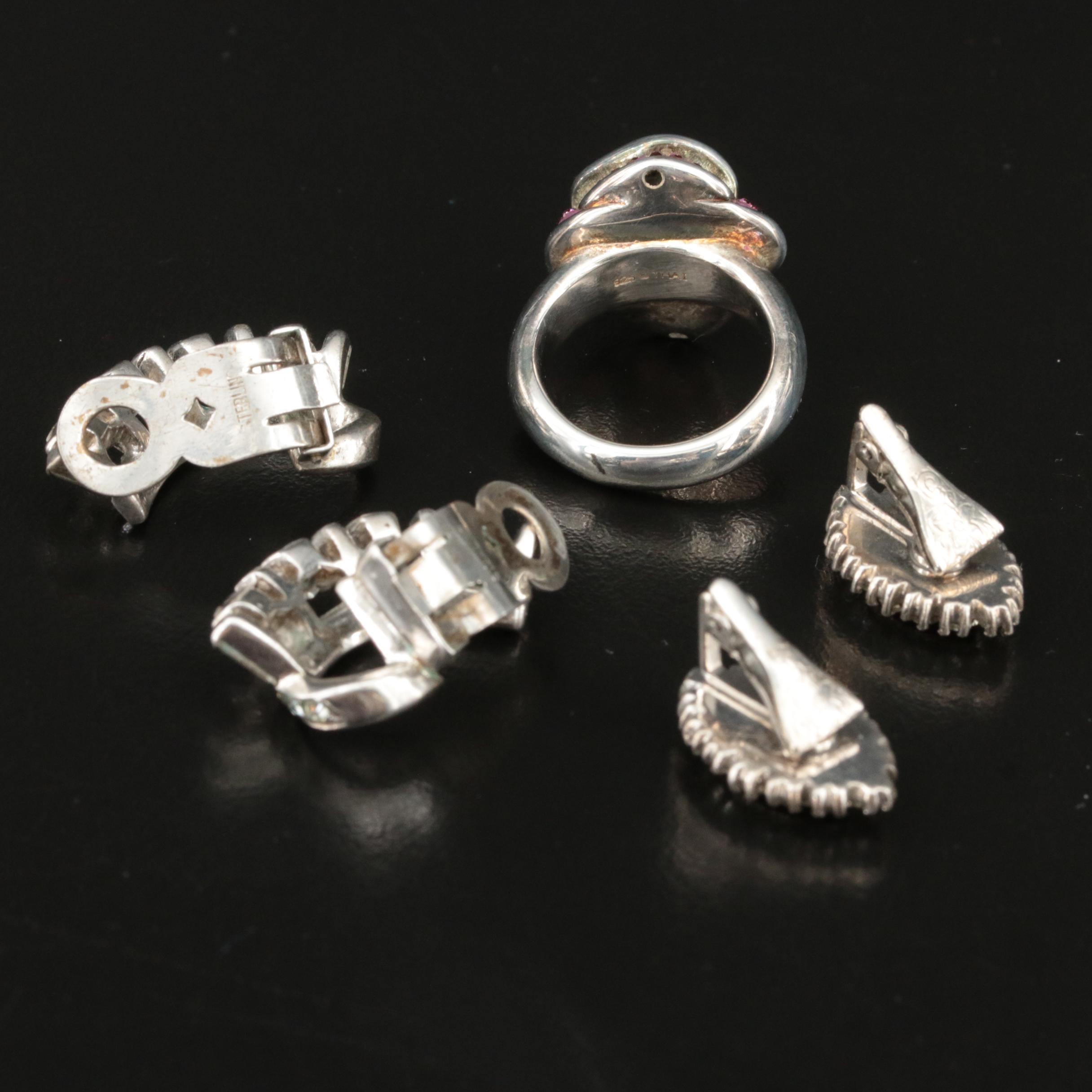 Joseph Mazer Earrings Featured in Sterling Jewelry Selection