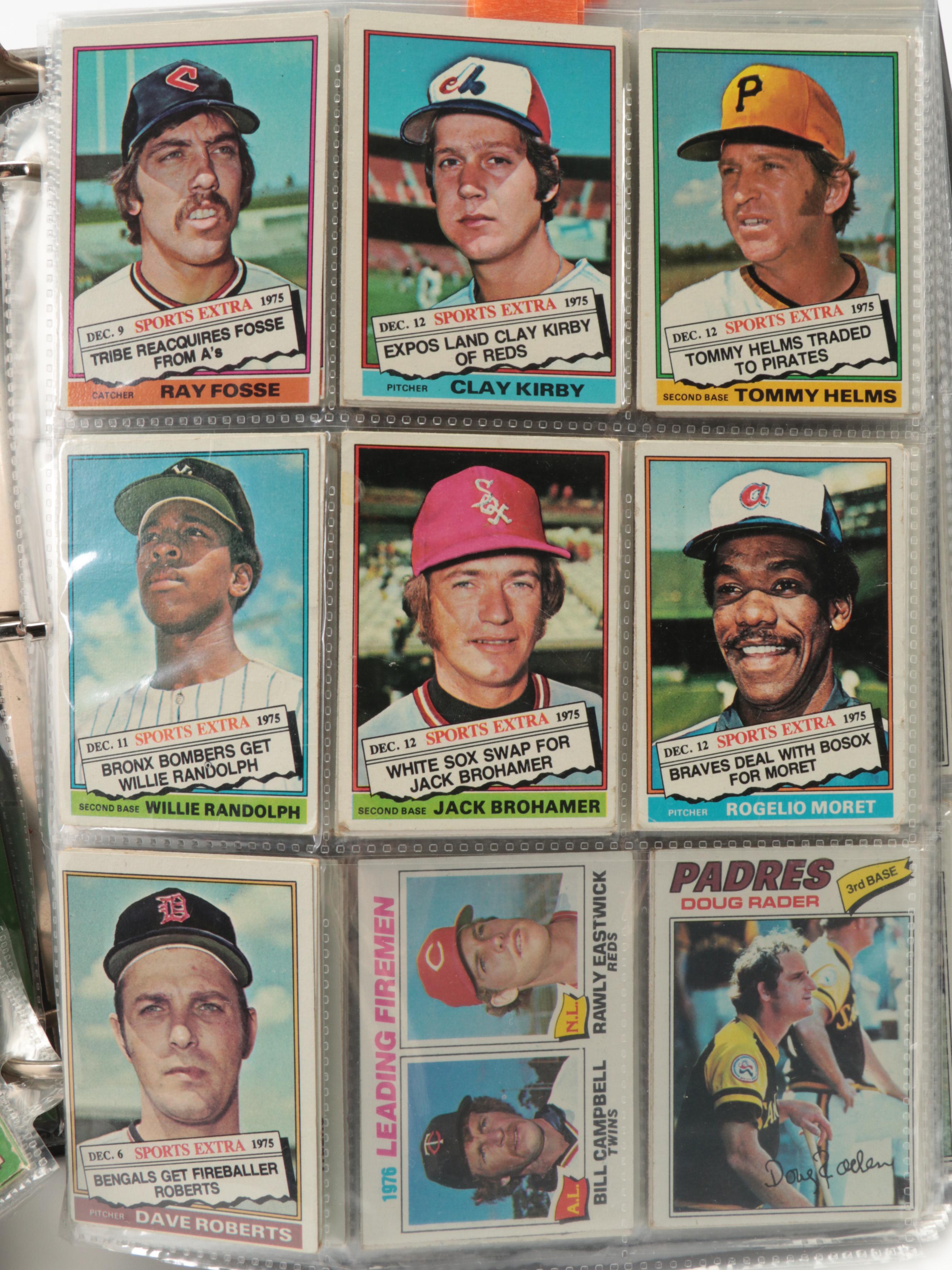 1977 Topps Baseball Cards with Johnny Bench, Jim Palmer and More