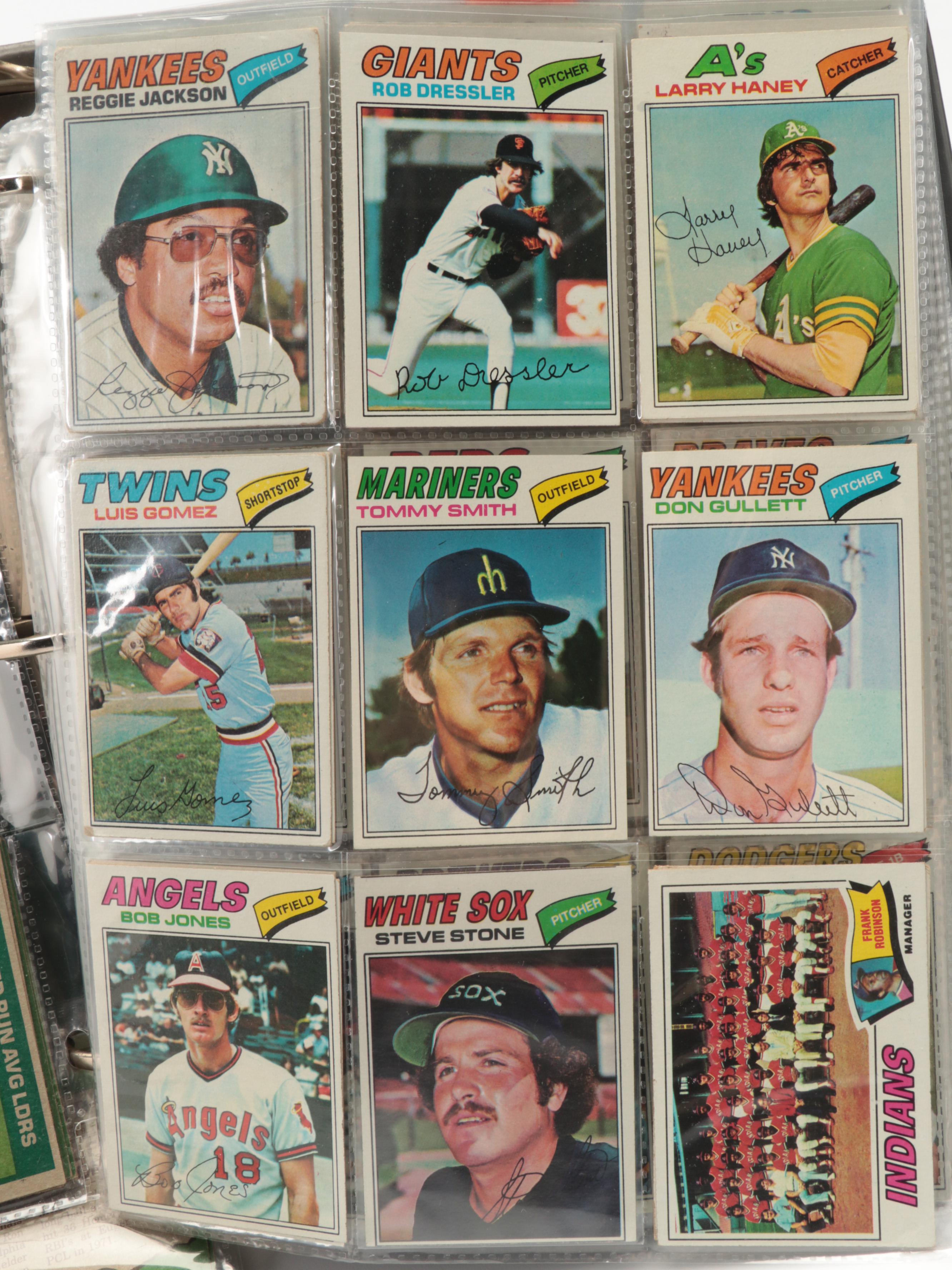 1977 Topps Baseball Cards with Johnny Bench, Jim Palmer and More
