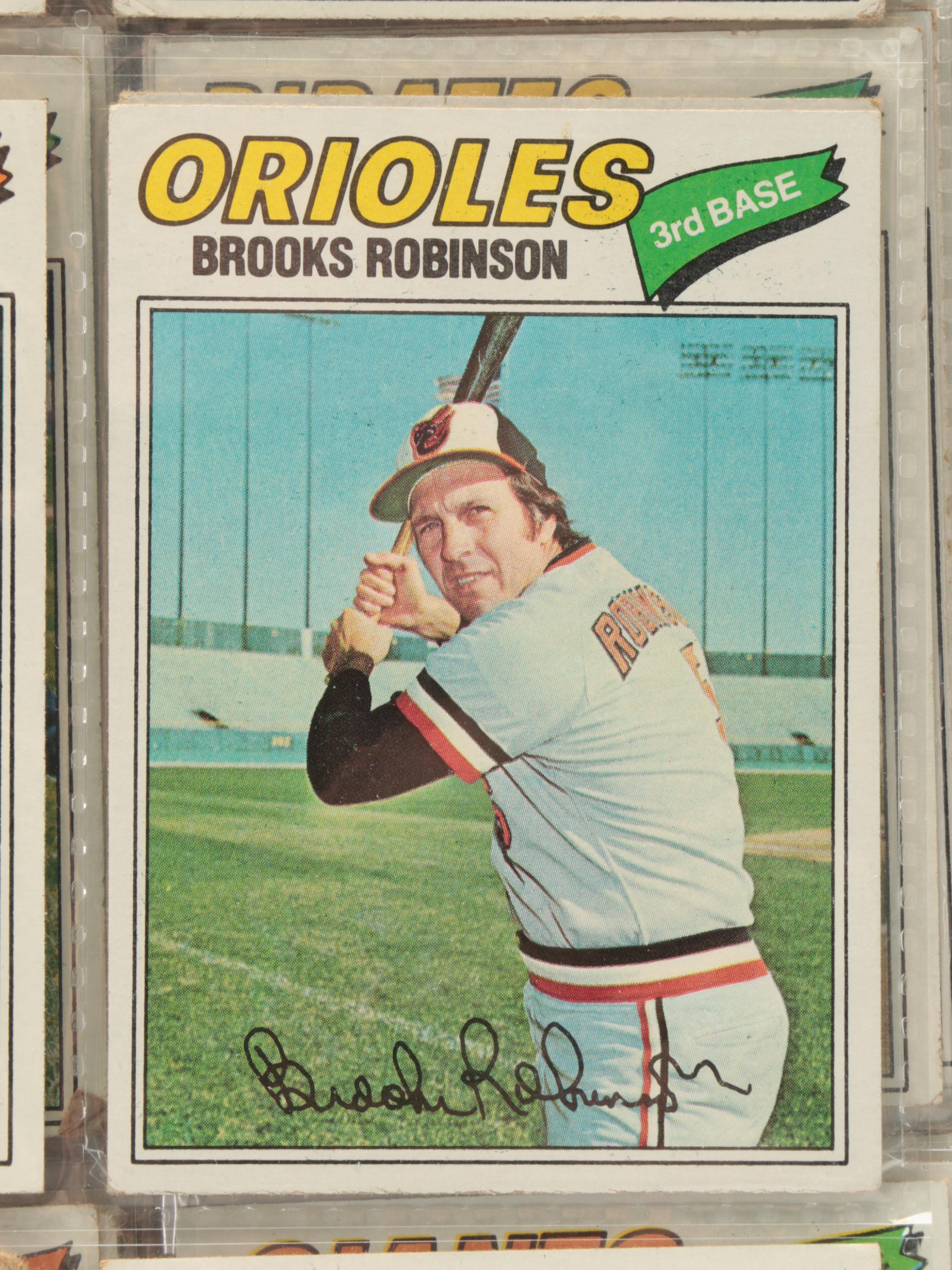1977 Topps Baseball Cards with Johnny Bench, Jim Palmer and More
