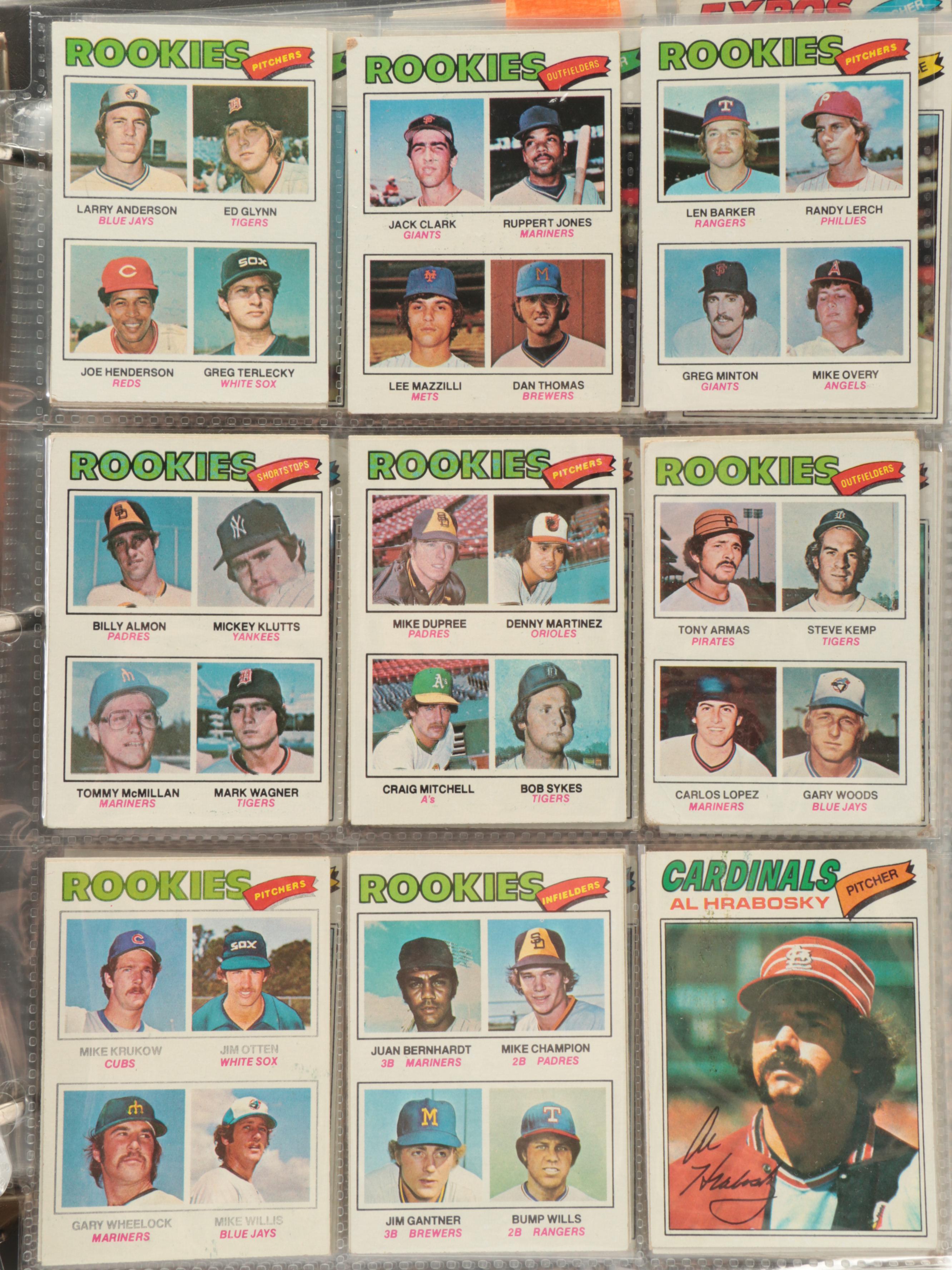 1977 Topps Baseball Cards with Johnny Bench, Jim Palmer and More