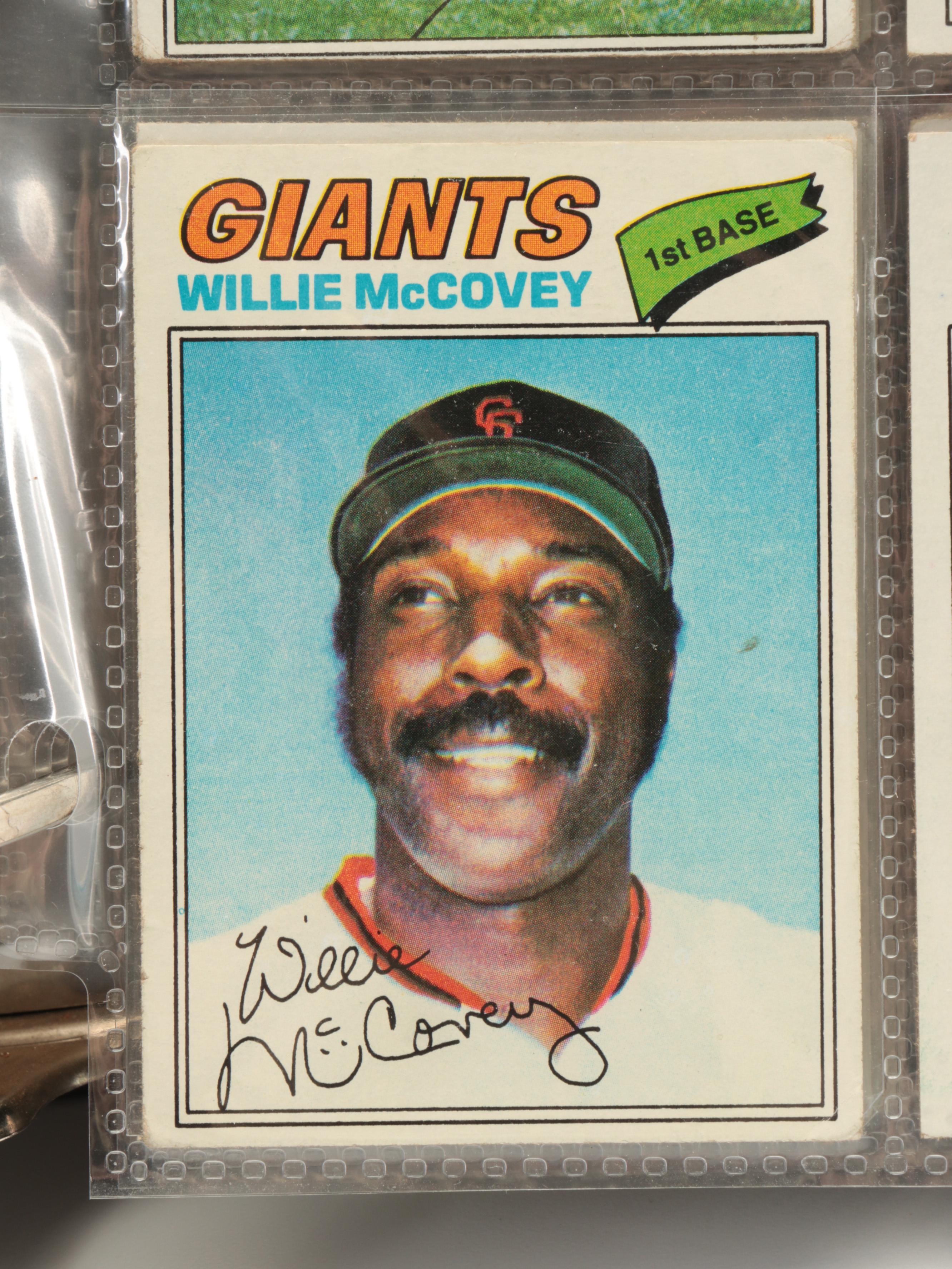 1977 Topps Baseball Cards with Johnny Bench, Jim Palmer and More