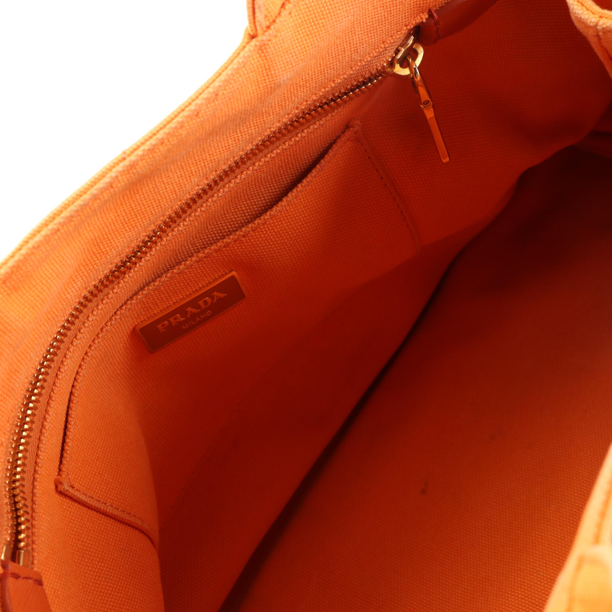 Prada Embellished Canapa Canvas Tote Bag with Detachable Strap