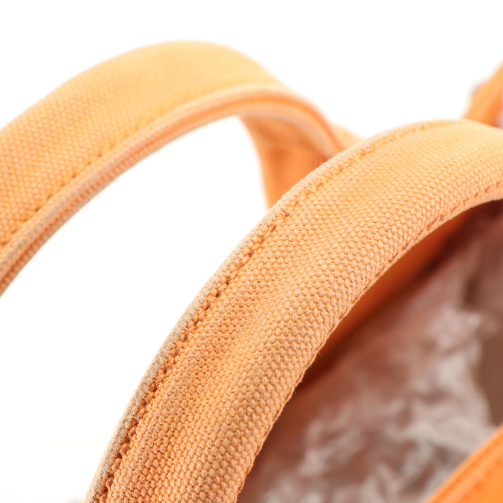 Prada Embellished Canapa Canvas Tote Bag with Detachable Strap