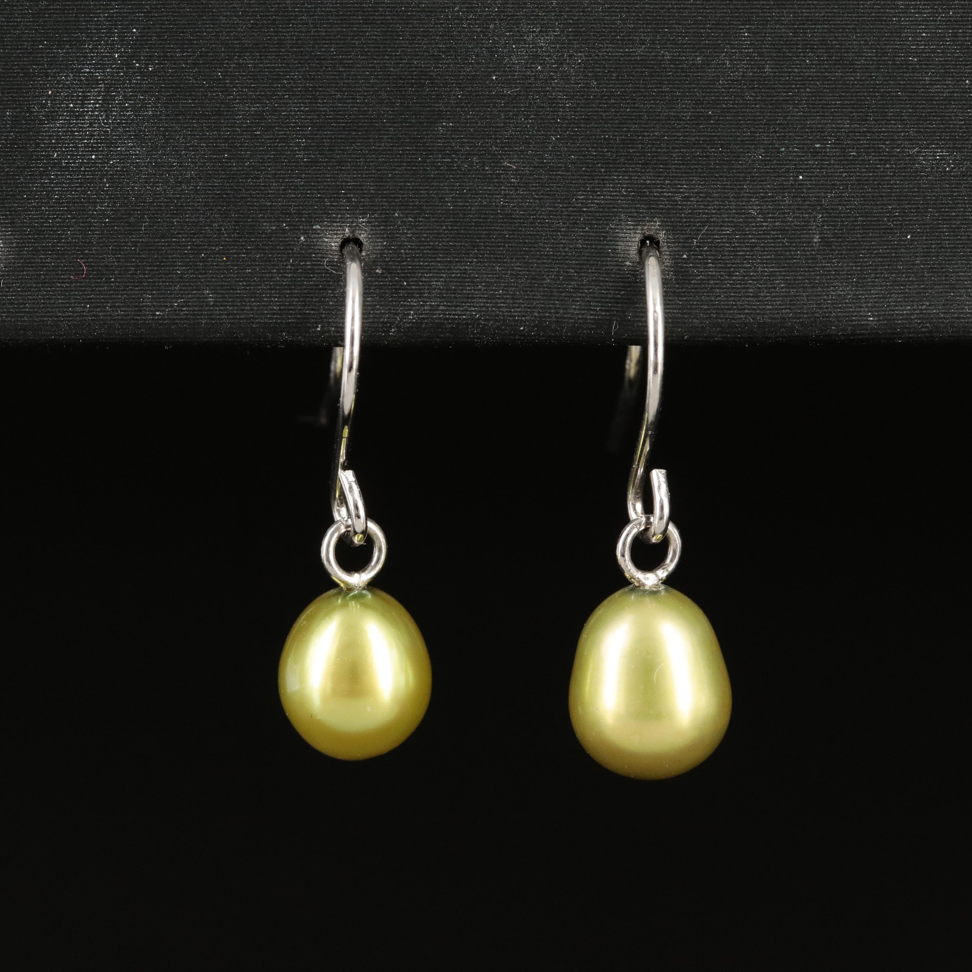 Sterling Pearl Earrings