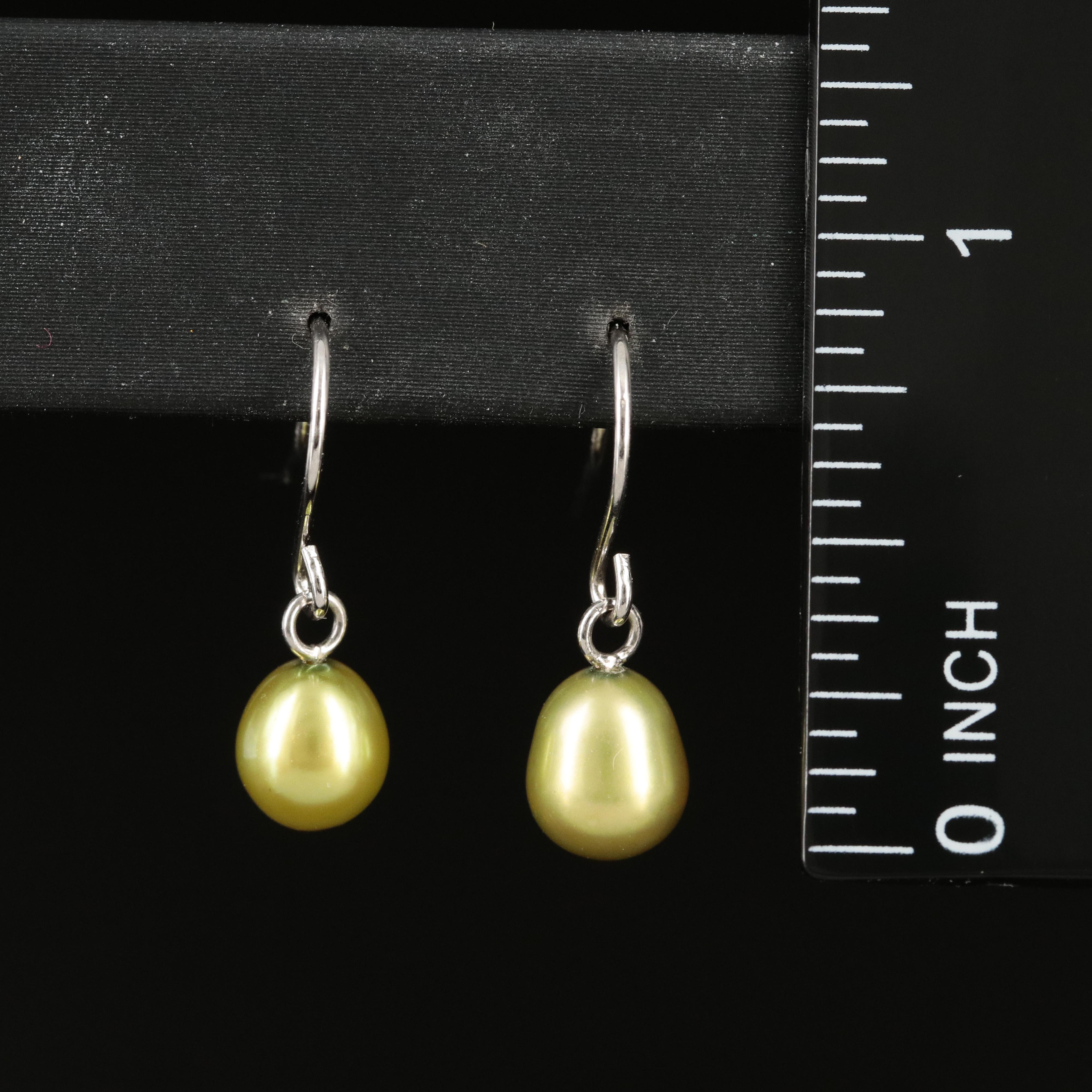Sterling Pearl Earrings