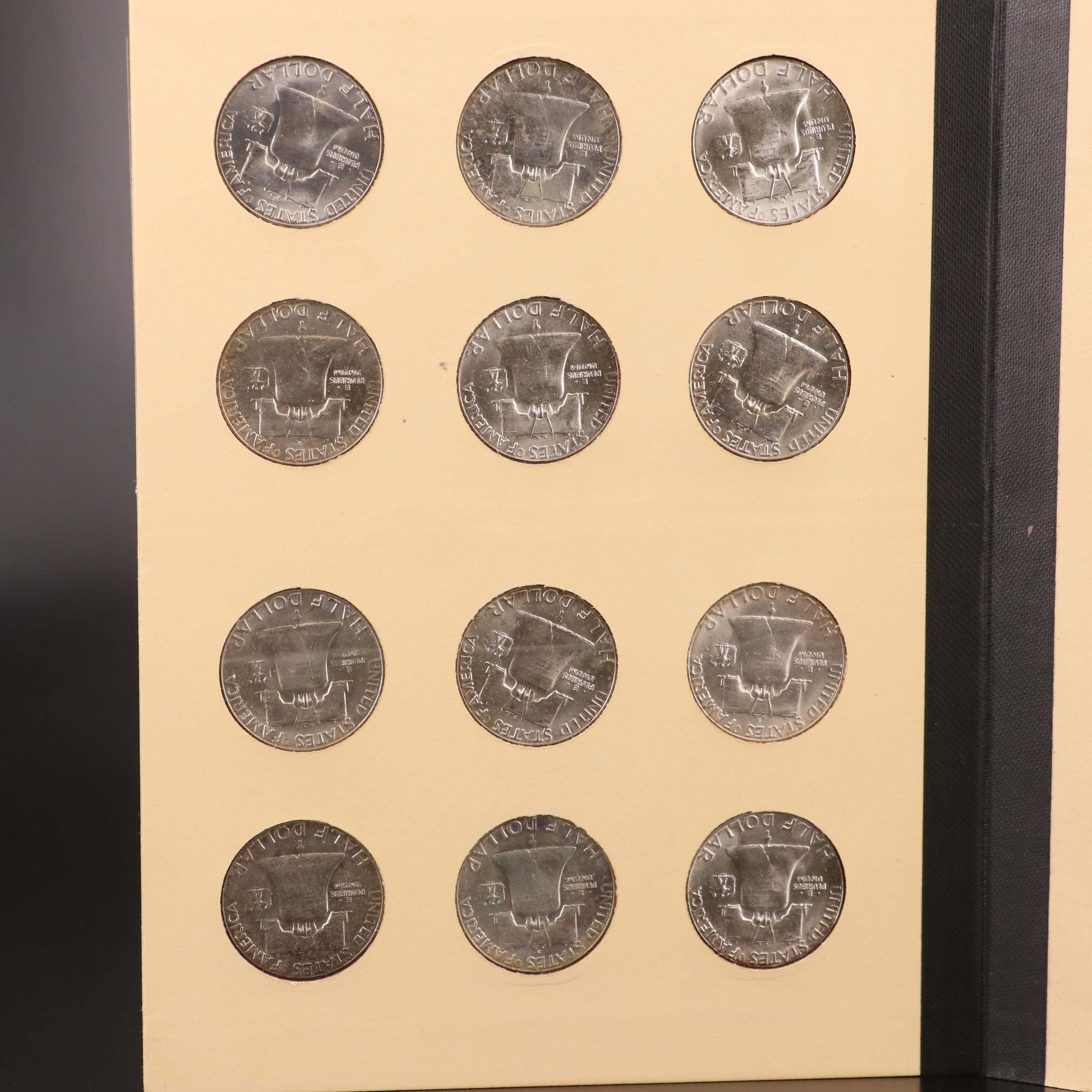 Complete Collection of Thirty-five Franklin Silver Half Dollars
