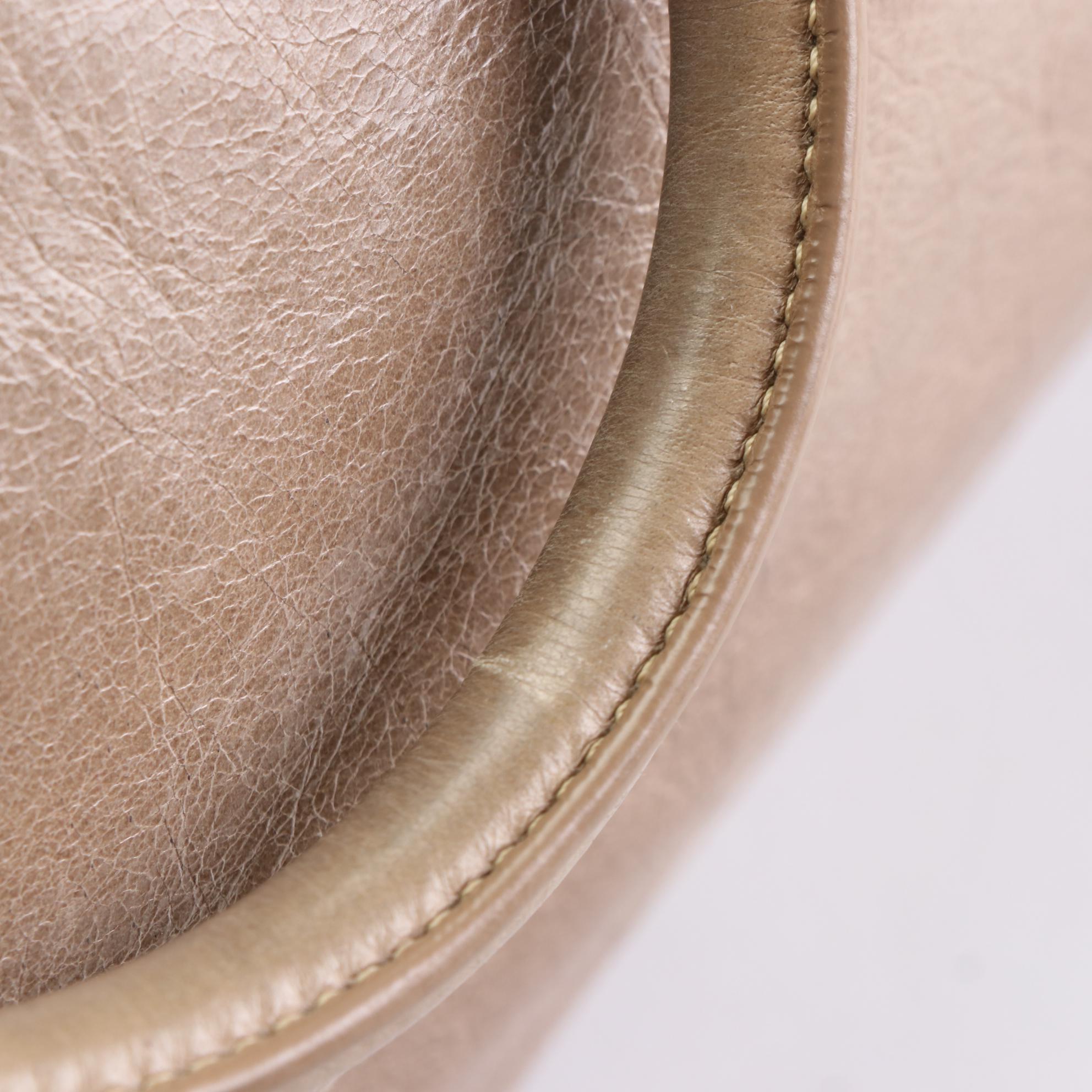 Prada Two-Way Satchel Bag in Deserto Vitello Shine Leather