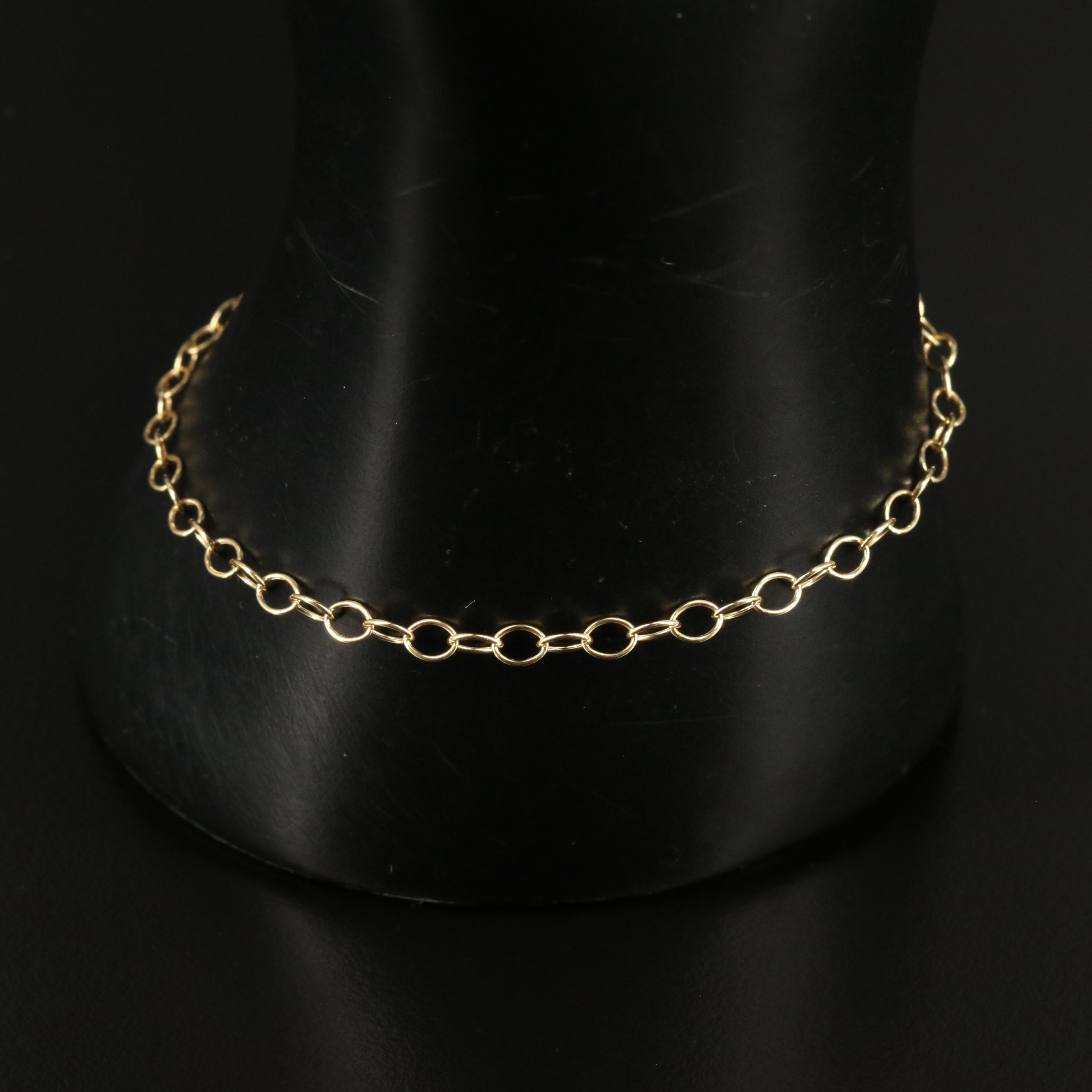 10K Cable Chain Bracelet