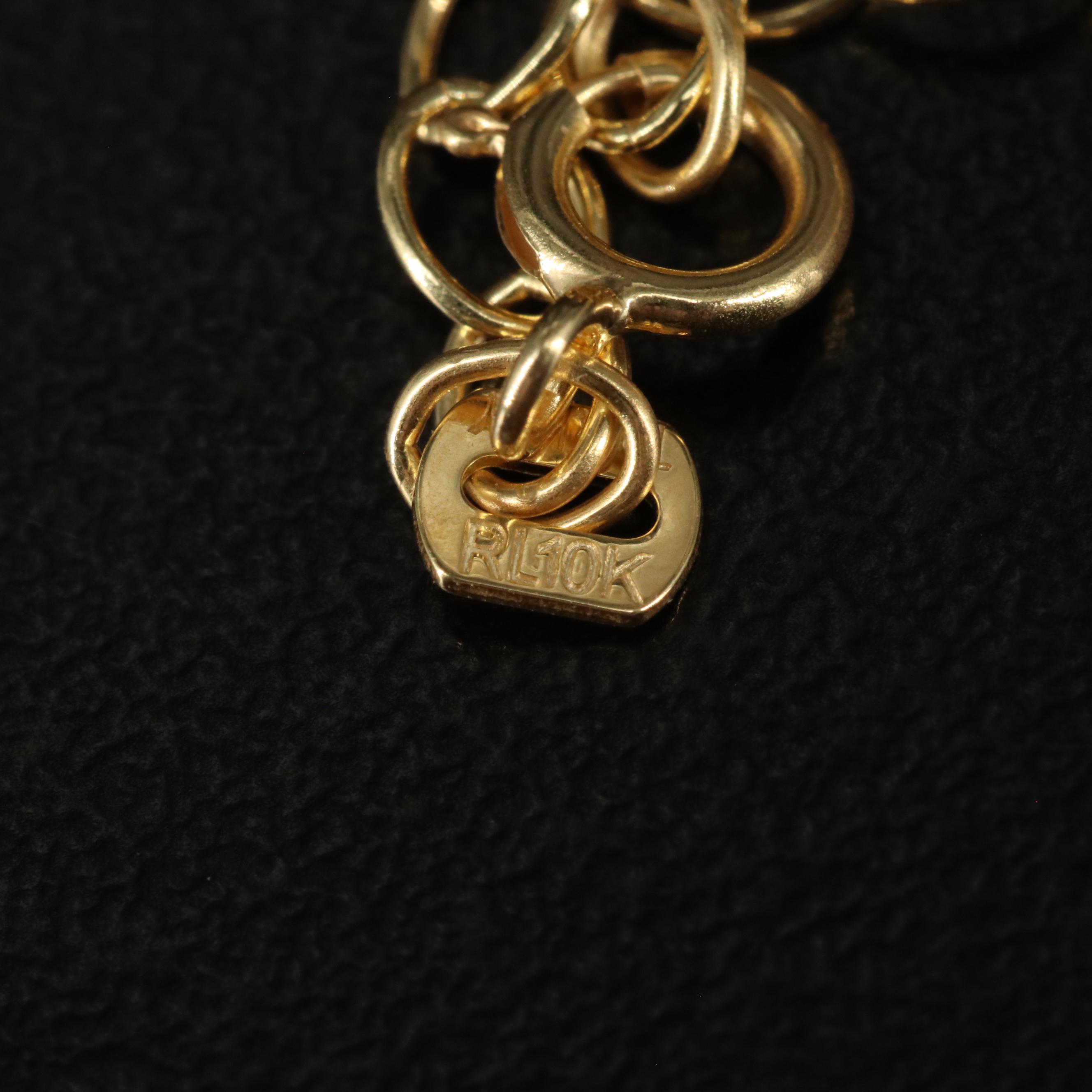 10K Cable Chain Bracelet