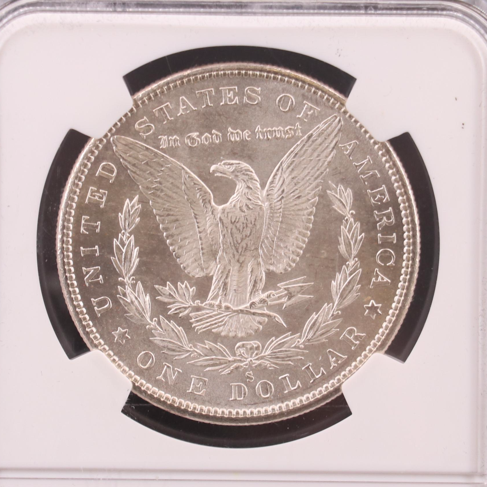 NGC MS63 1880-S Morgan Silver Dollar
