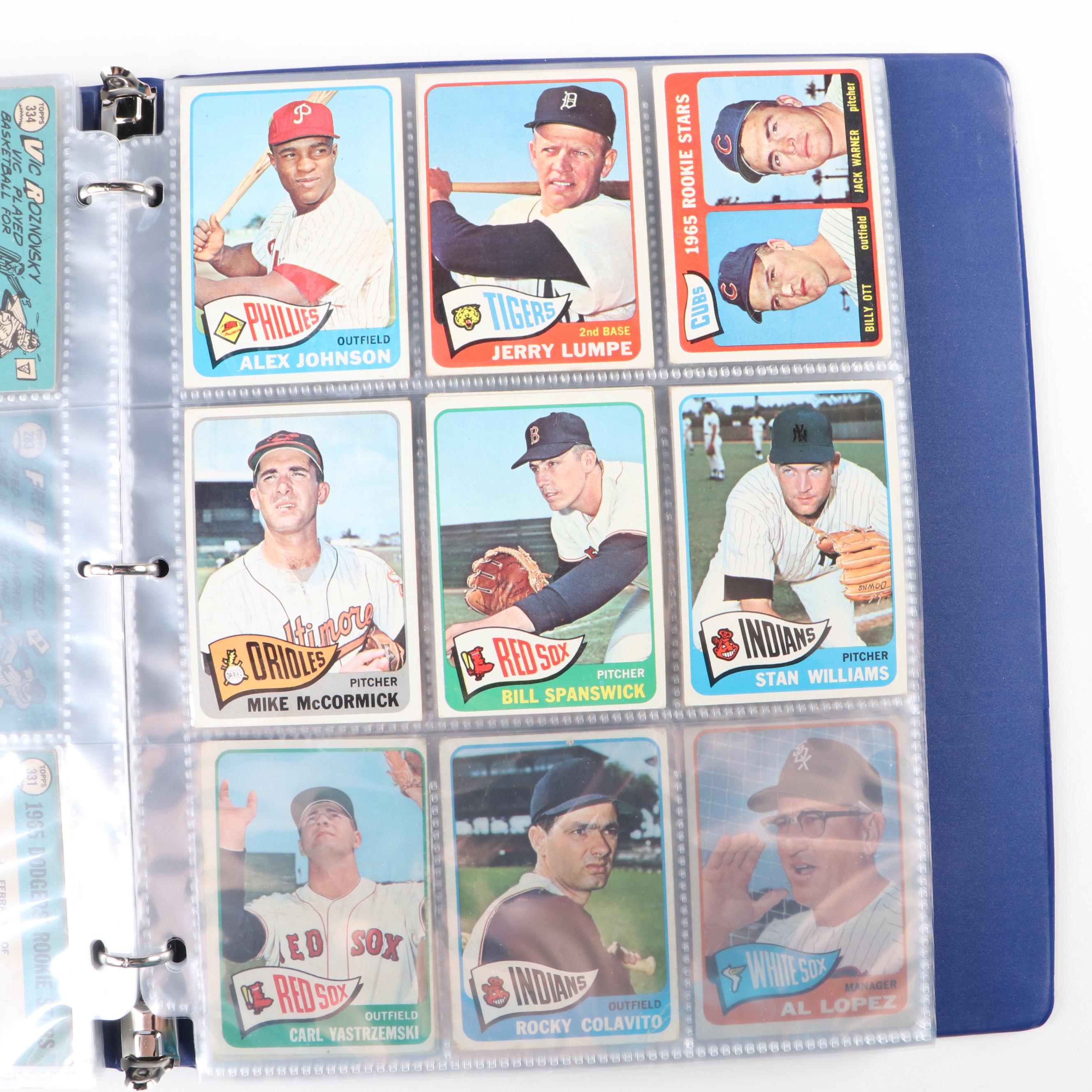 1965 Topps Baseball Cards with Ron Santo, Warren Spahn and More