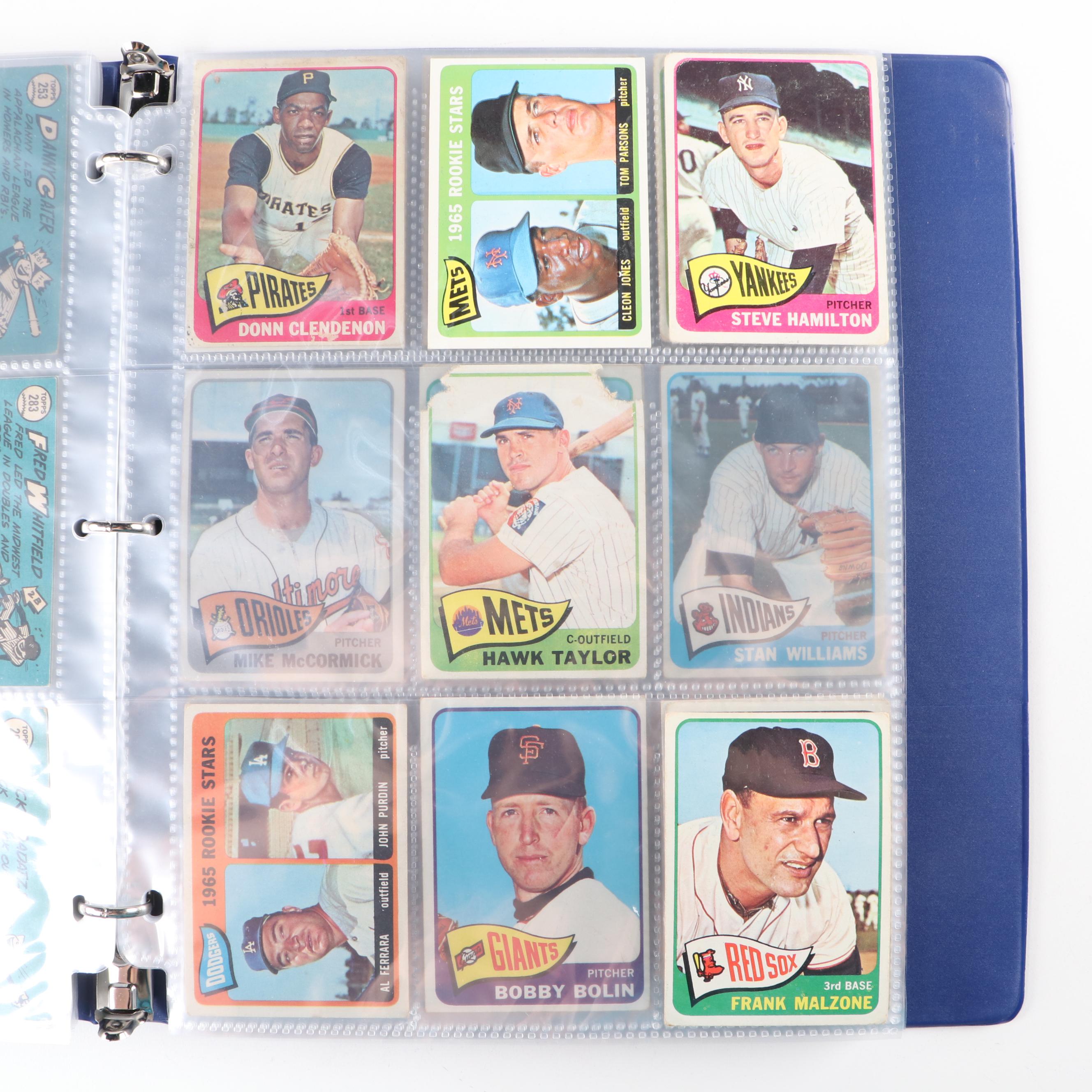 1965 Topps Baseball Cards with Ron Santo, Warren Spahn and More