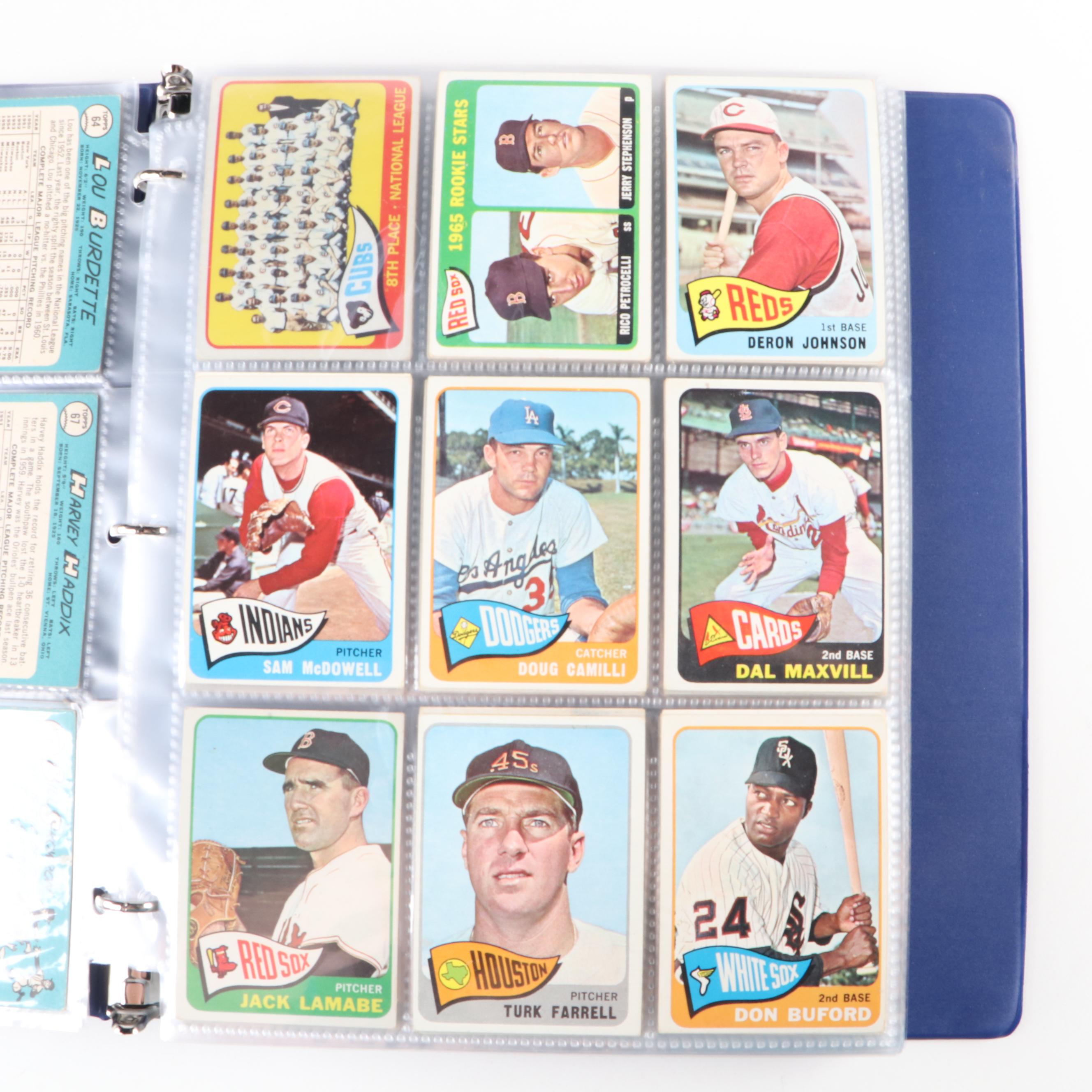 1965 Topps Baseball Cards with Ron Santo, Warren Spahn and More