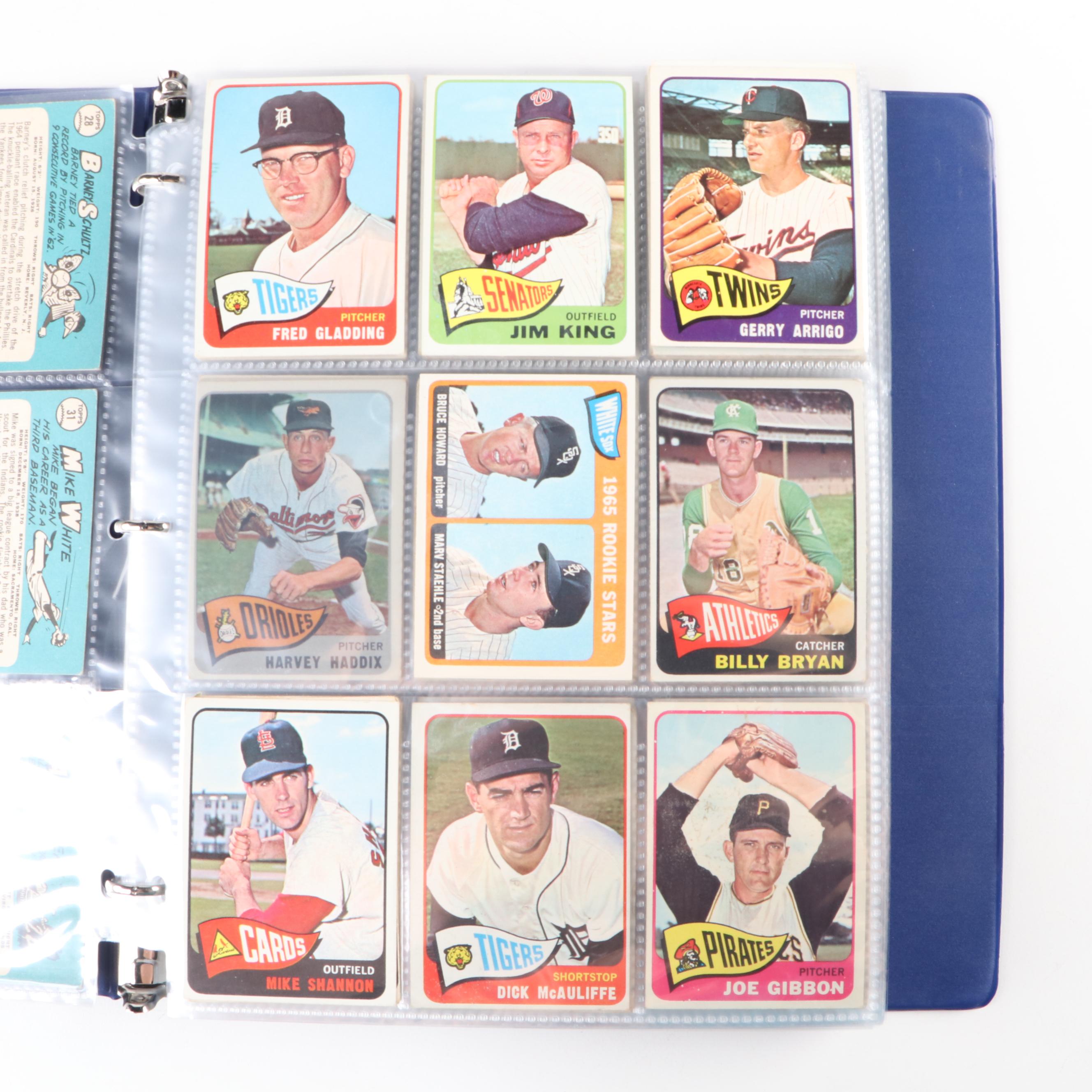 1965 Topps Baseball Cards with Ron Santo, Warren Spahn and More
