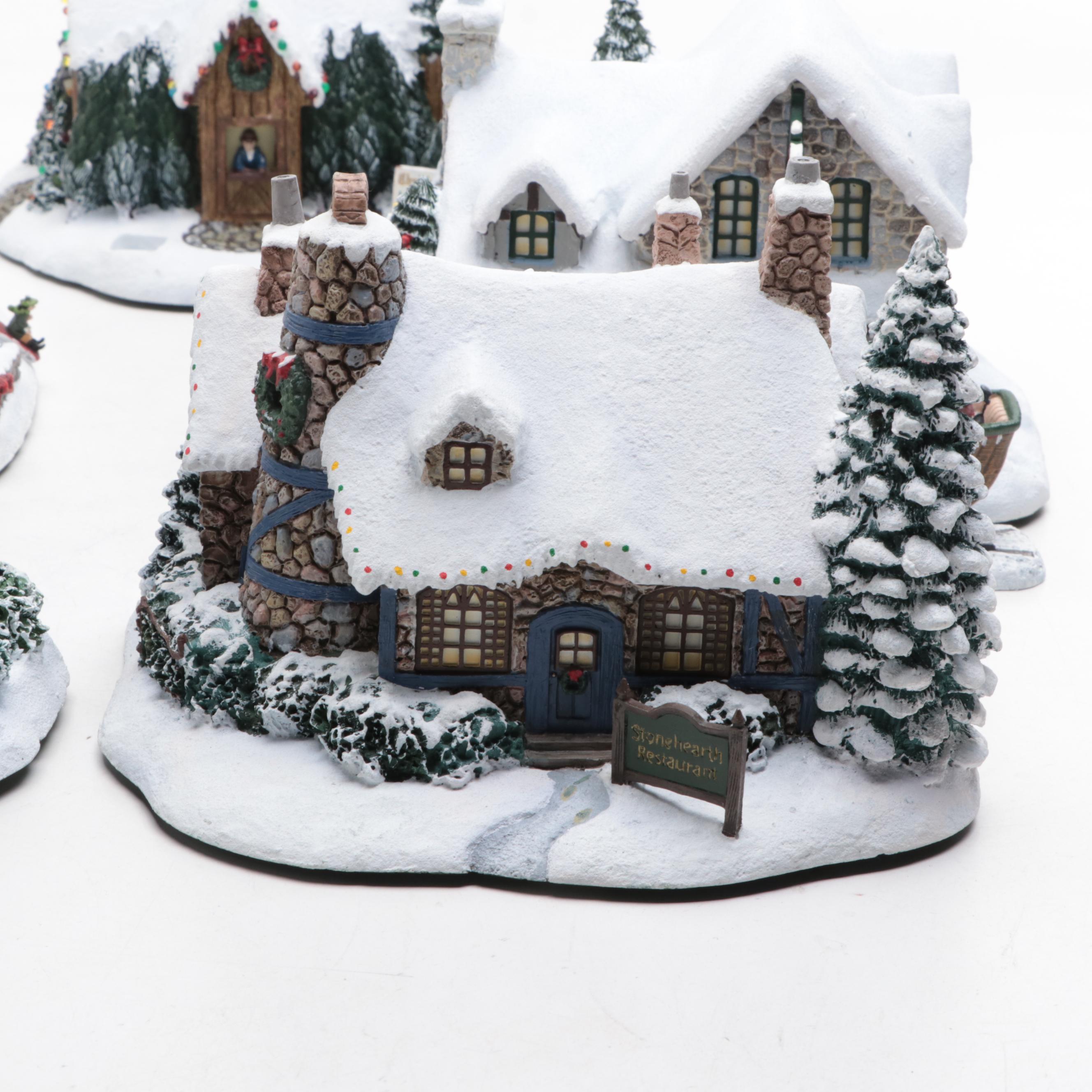 Thomas Kinkade's "Hawthorn Village" Village Christmas Collection Figurines