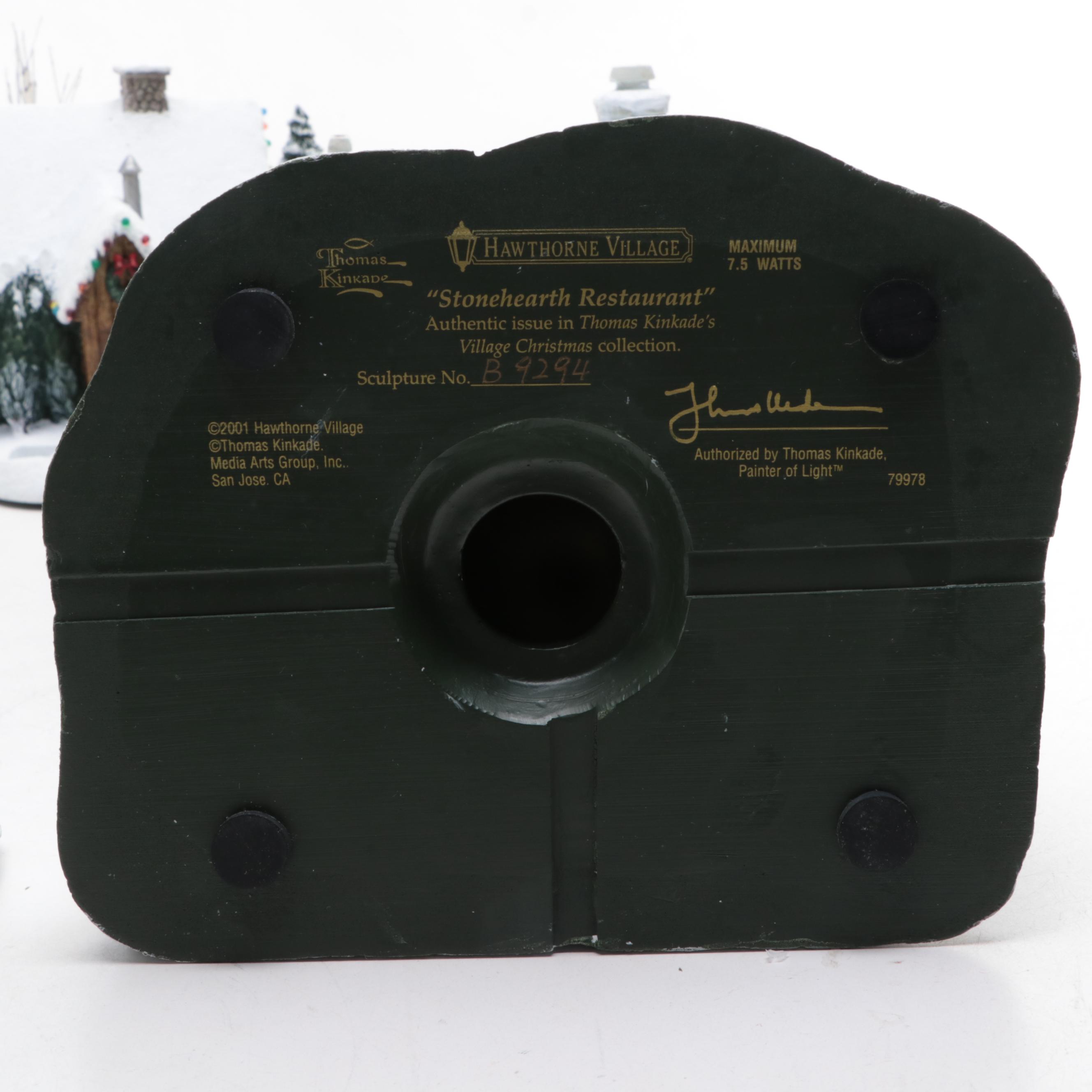 Thomas Kinkade's "Hawthorn Village" Village Christmas Collection Figurines