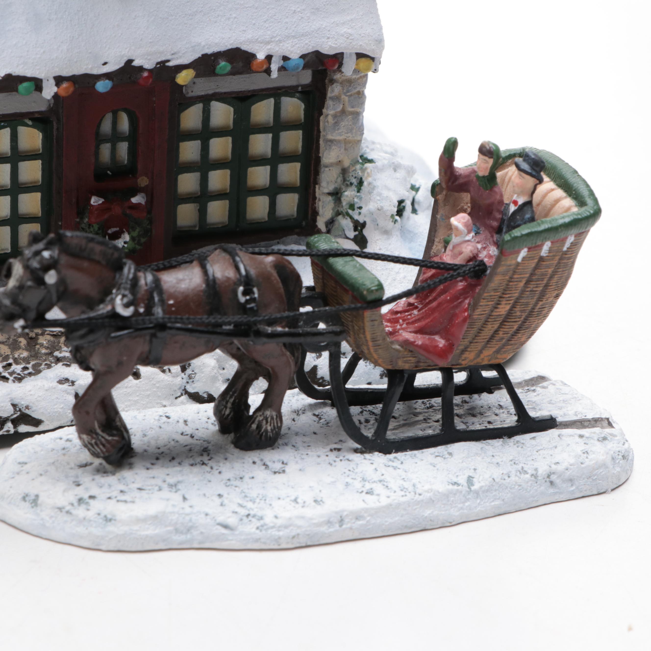 Thomas Kinkade's "Hawthorn Village" Village Christmas Collection Figurines