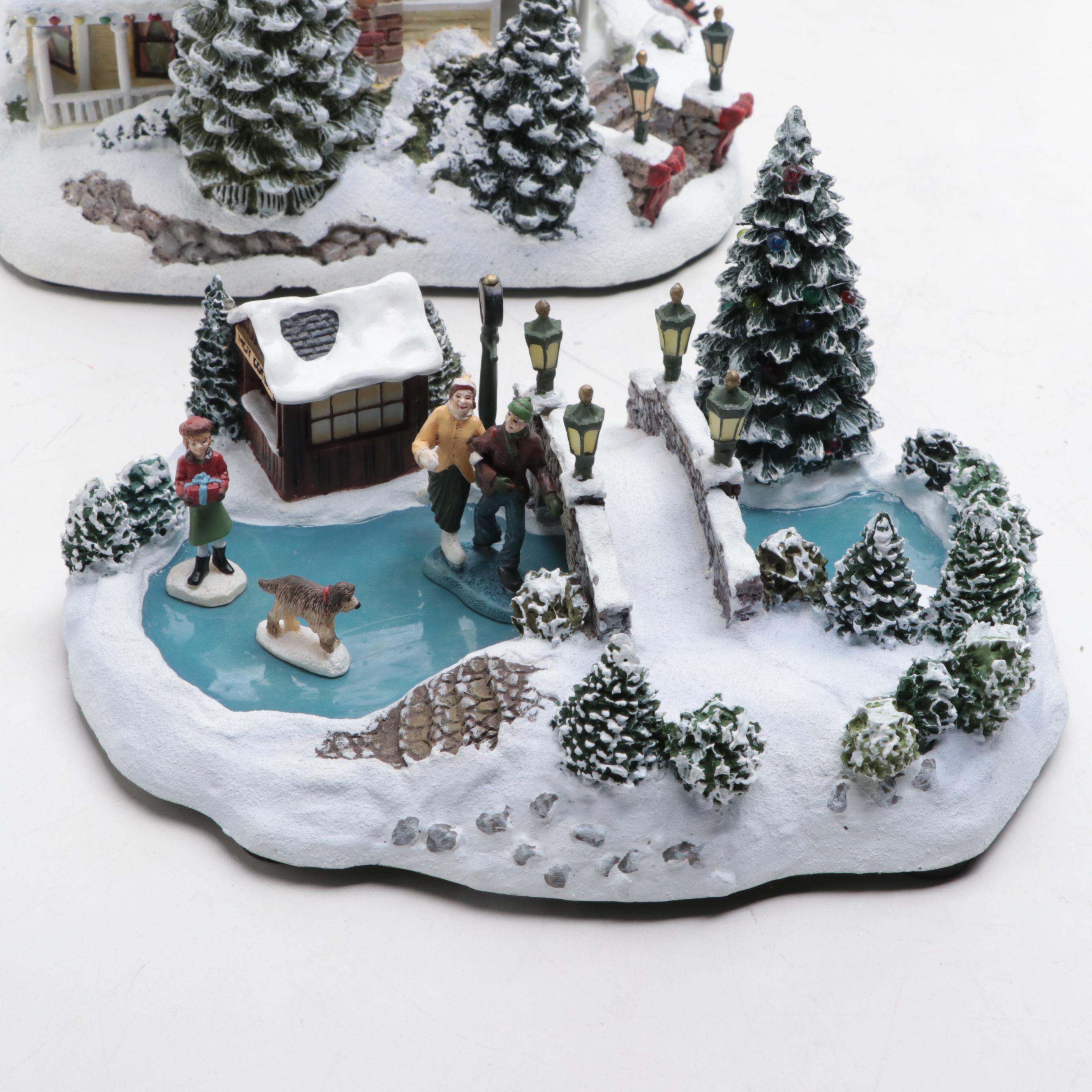 Thomas Kinkade's "Hawthorn Village" Village Christmas Collection Figurines