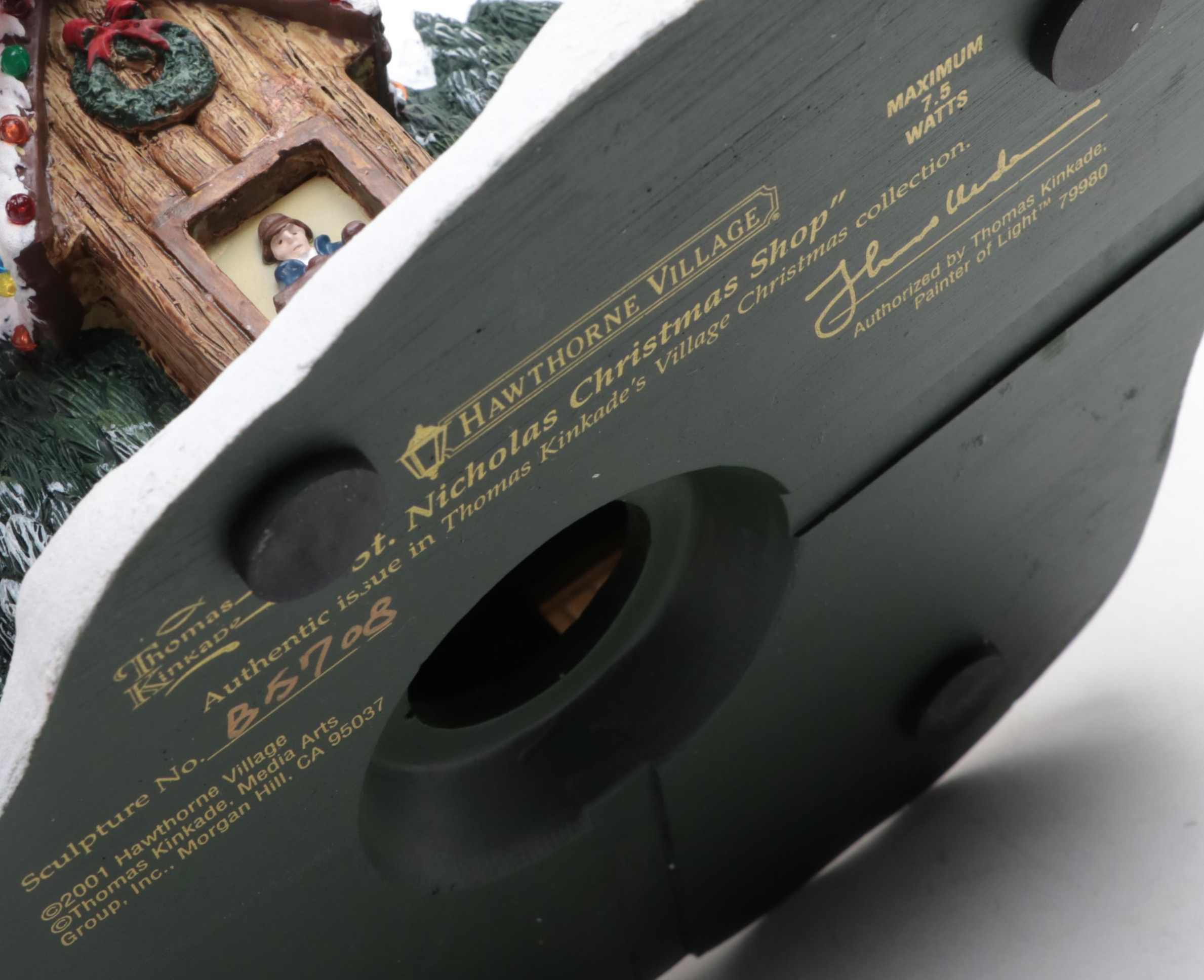 Thomas Kinkade's "Hawthorn Village" Village Christmas Collection Figurines