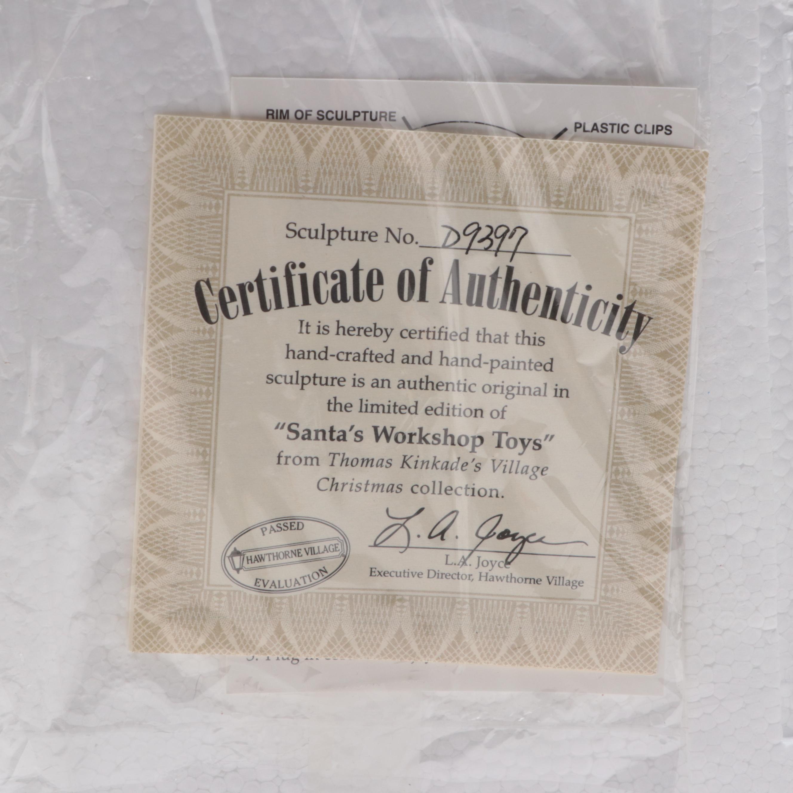 Thomas Kinkade's "Hawthorn Village" Village Christmas Collection Figurines