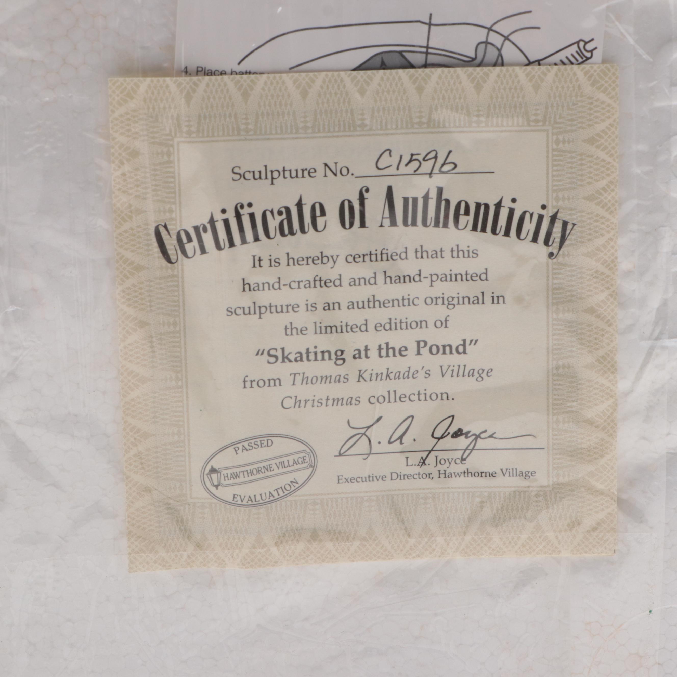 Thomas Kinkade's "Hawthorn Village" Village Christmas Collection Figurines