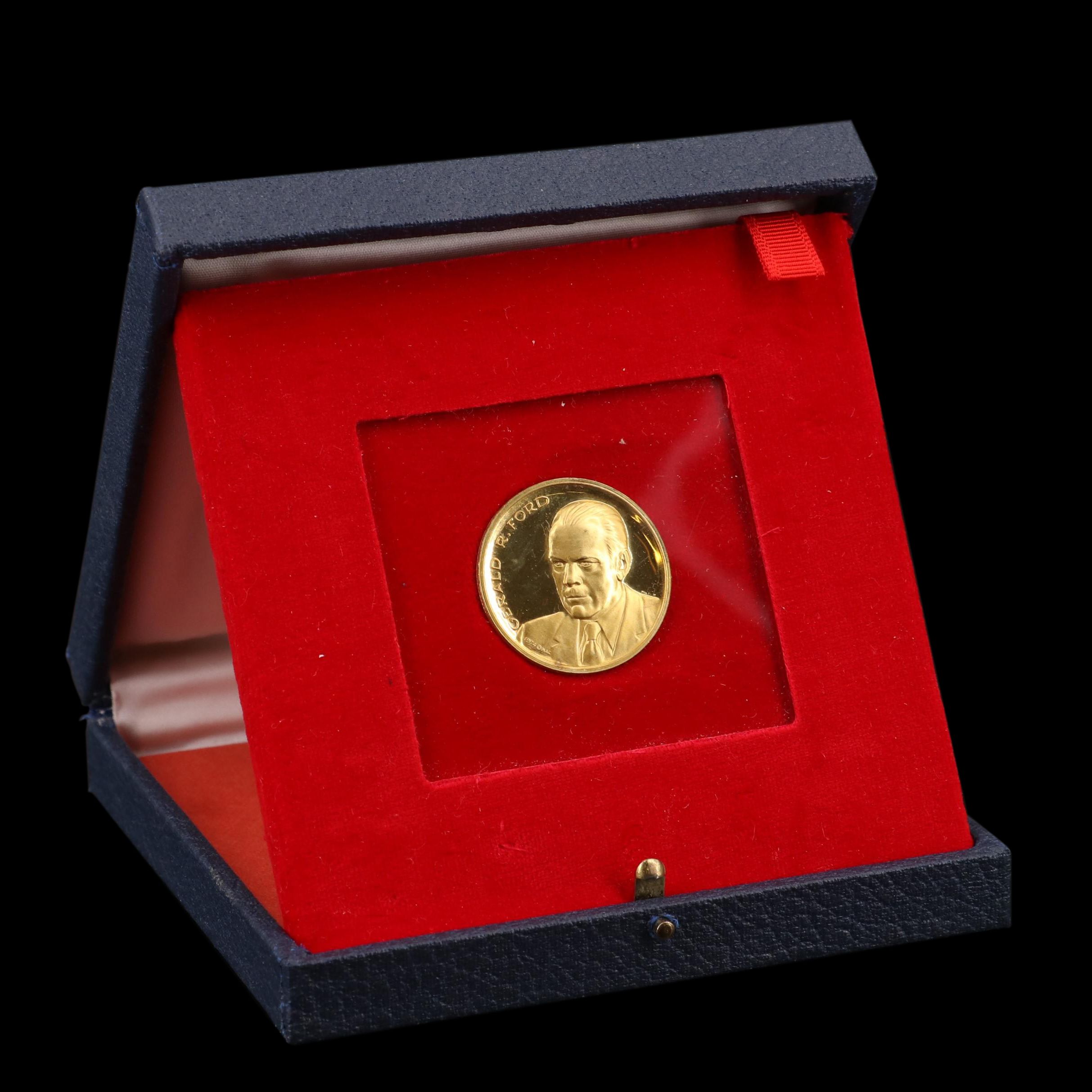 1974 Gerald Ford Official Inaugural 18 Karat Gold Proof Medal