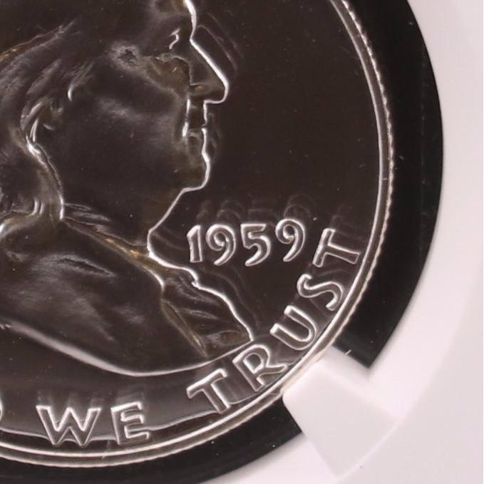 NGC PF67 1959 Franklin Silver Half Dollar