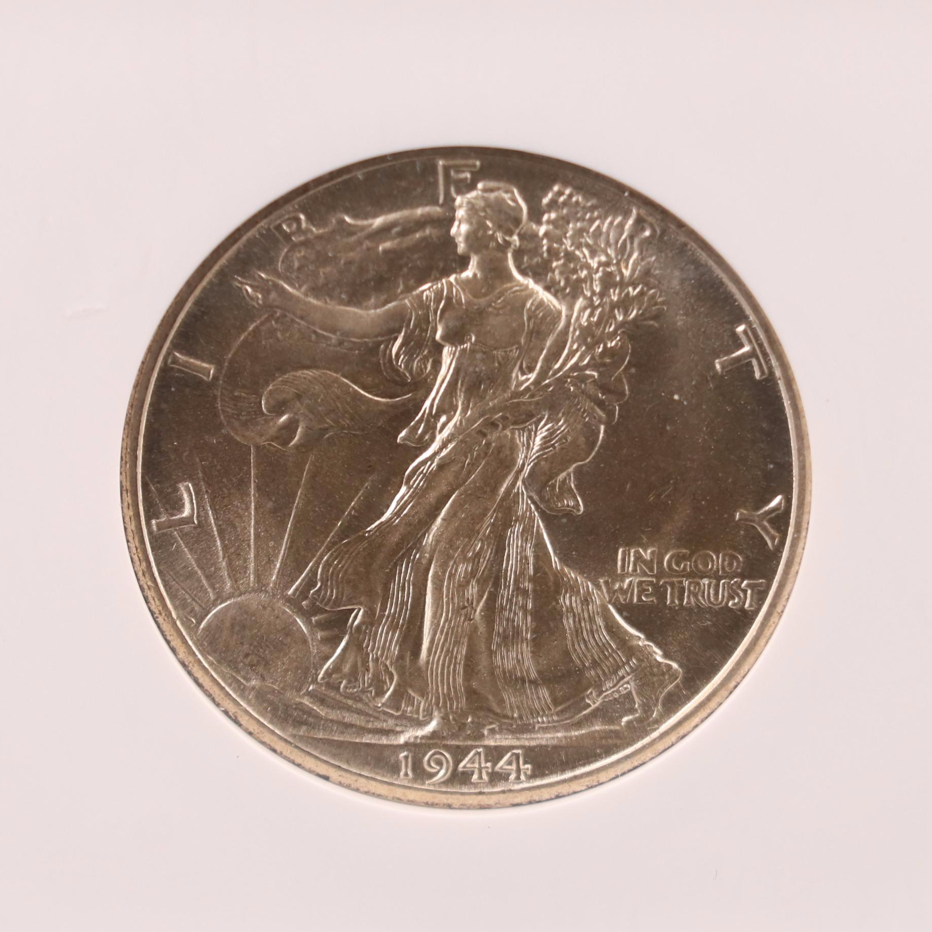 1944-D Walking Liberty Silver Half Dollar