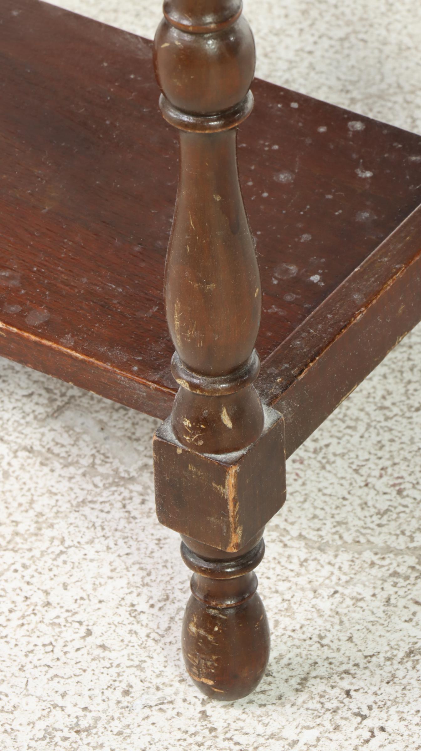 Ferguson Bros. Mfg. Co. Colonial Style Mahogany and Glass-Lined Smoking Stand