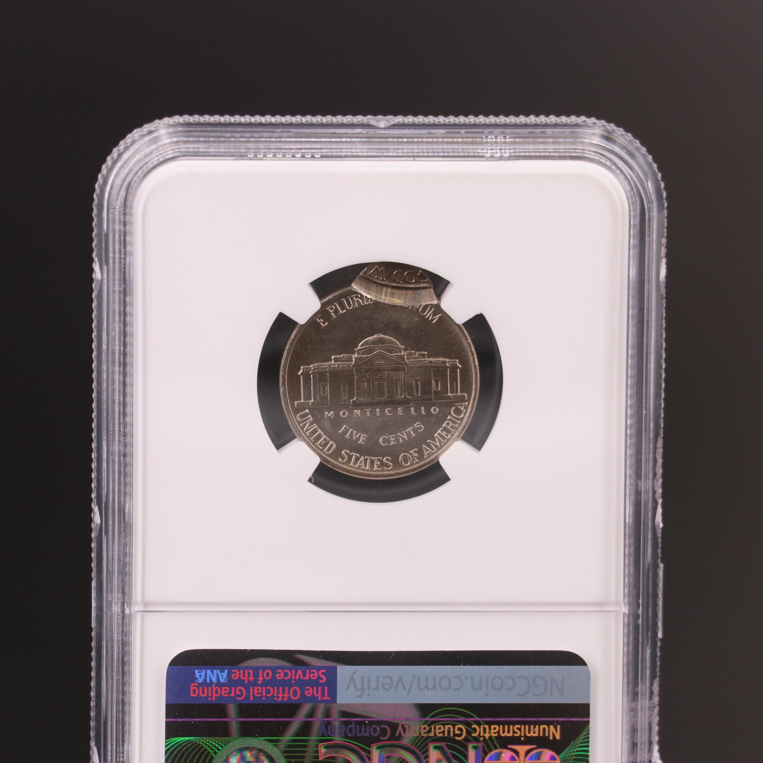 NGC MS65 Double Struck Error 1983-P Jefferson Nickel