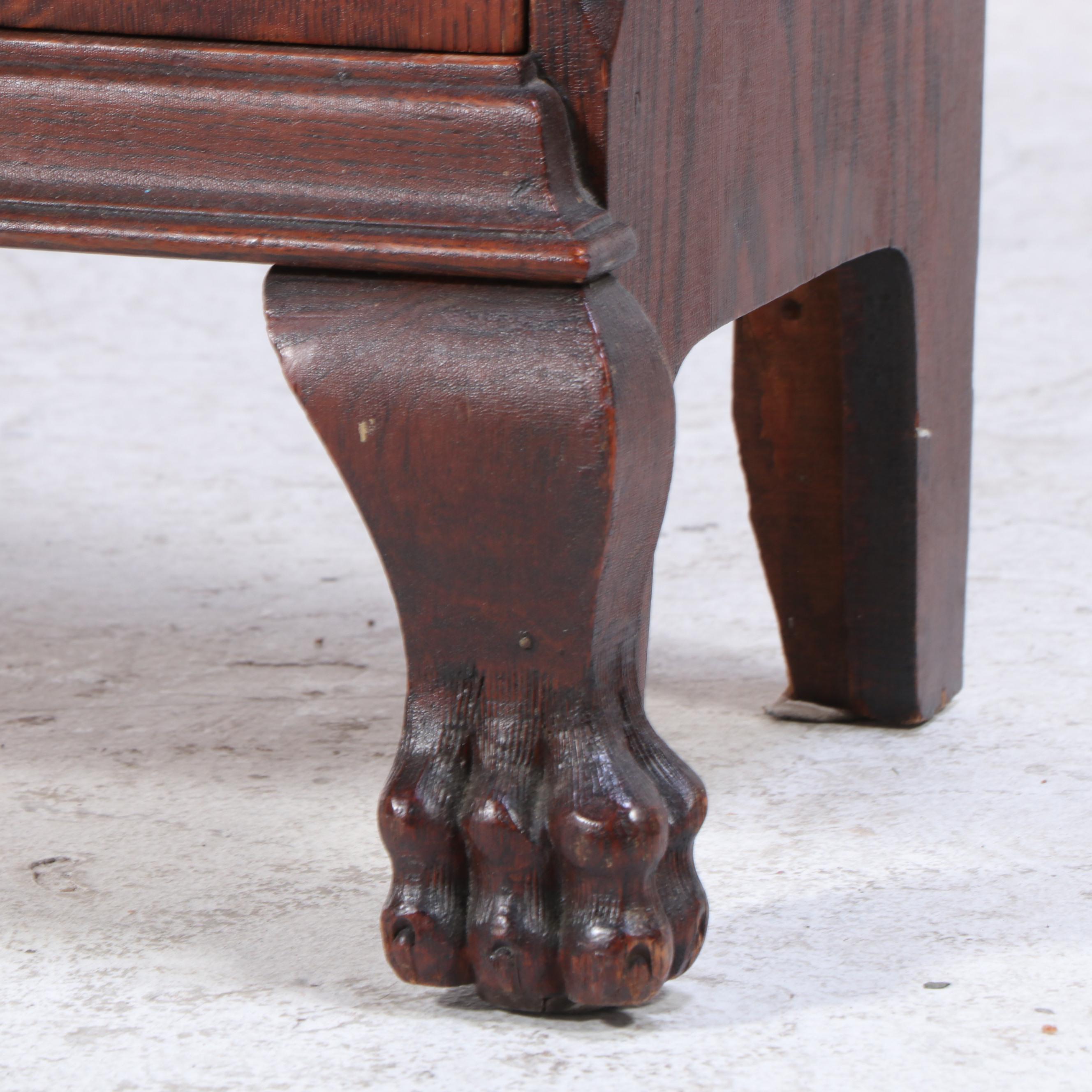 Forest City Furniture Co. Empire Revival Oak Side-by-Side Secretary Bookcase