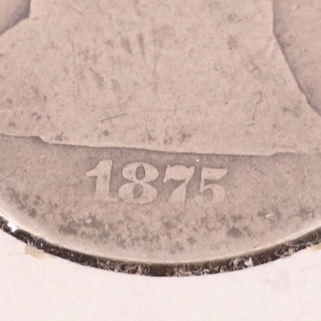 1875-S Seated Liberty Silver Quarter