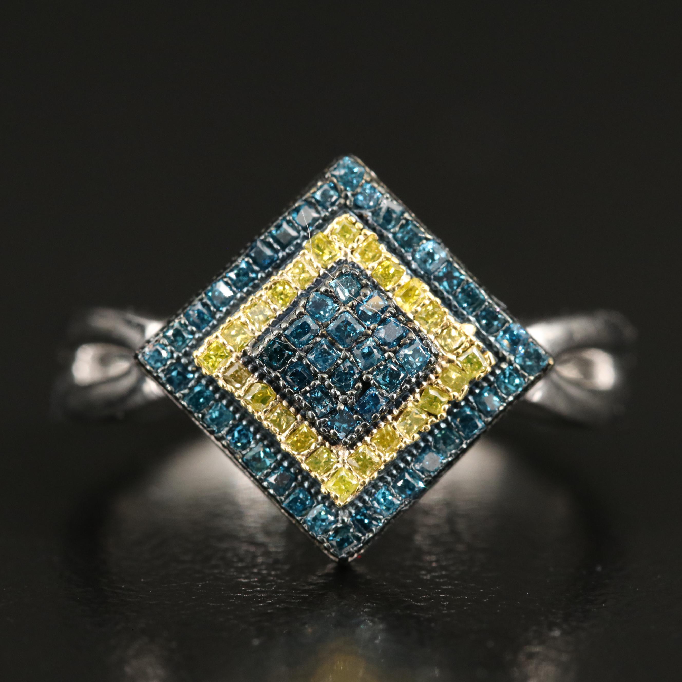 Sterling Diamond Ring