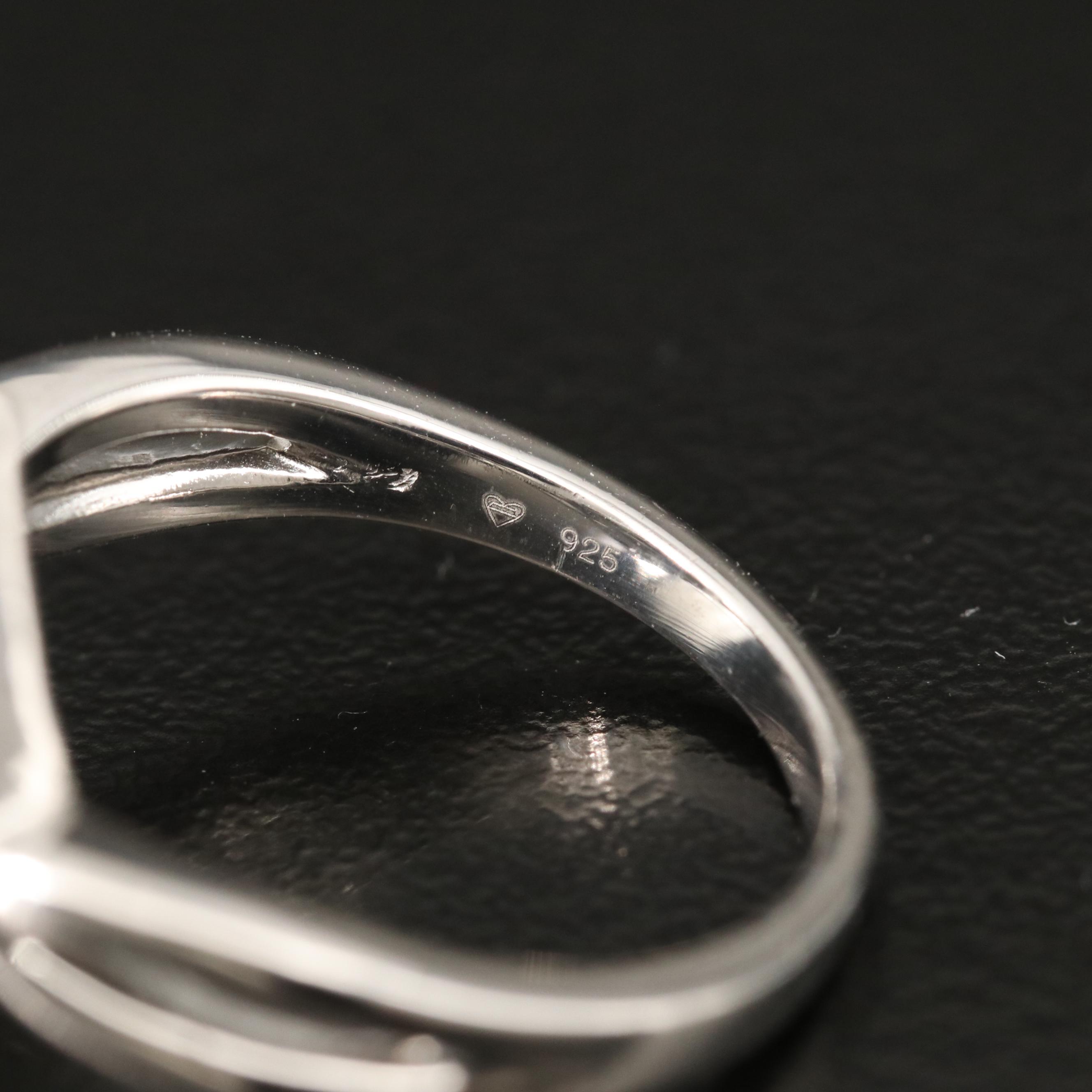 Sterling Diamond Ring