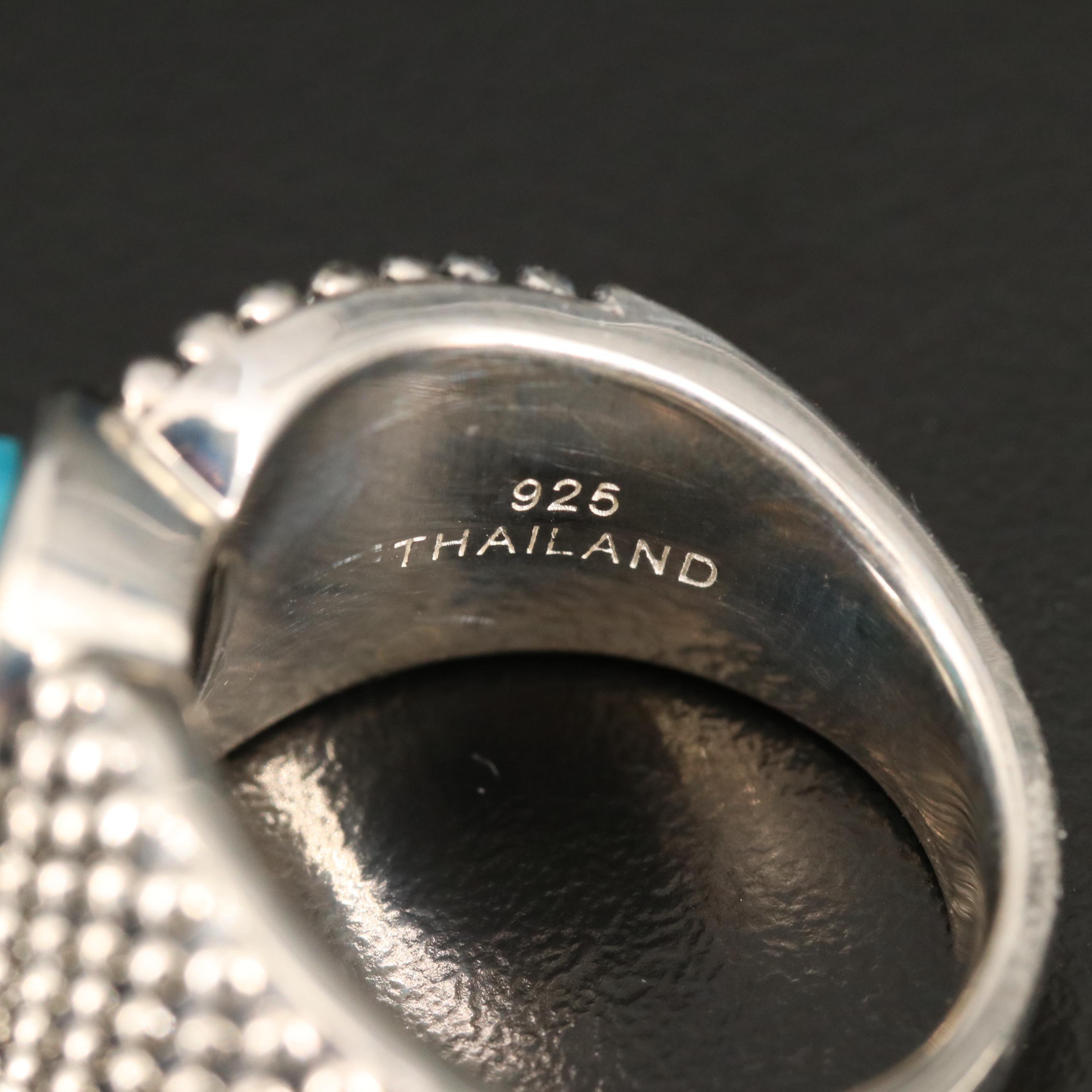 Michael Dawkins Sterling Turquoise Ring
