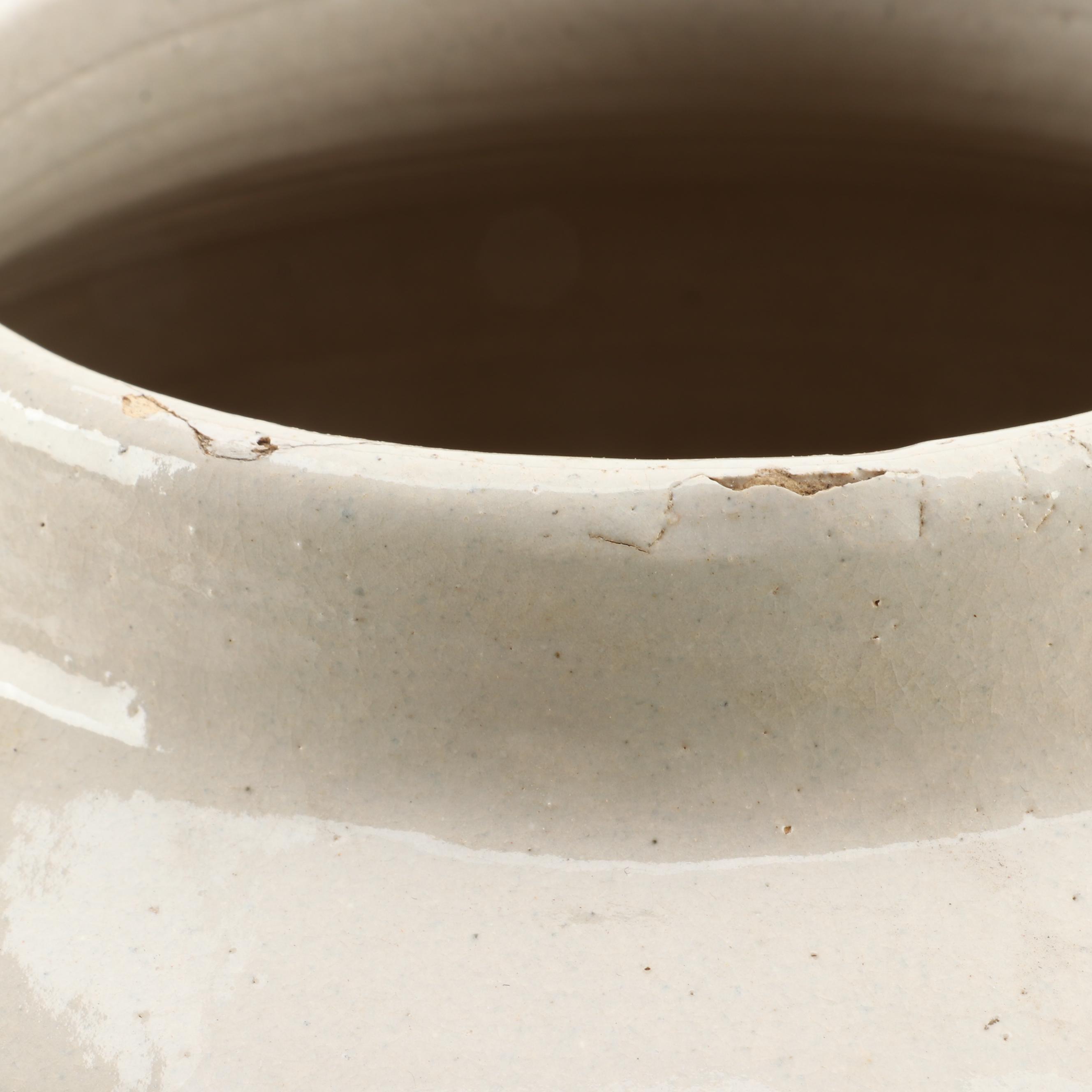 Two Tone Salt Glazed Stoneware Water Cooler, Mid to Late 20th Century