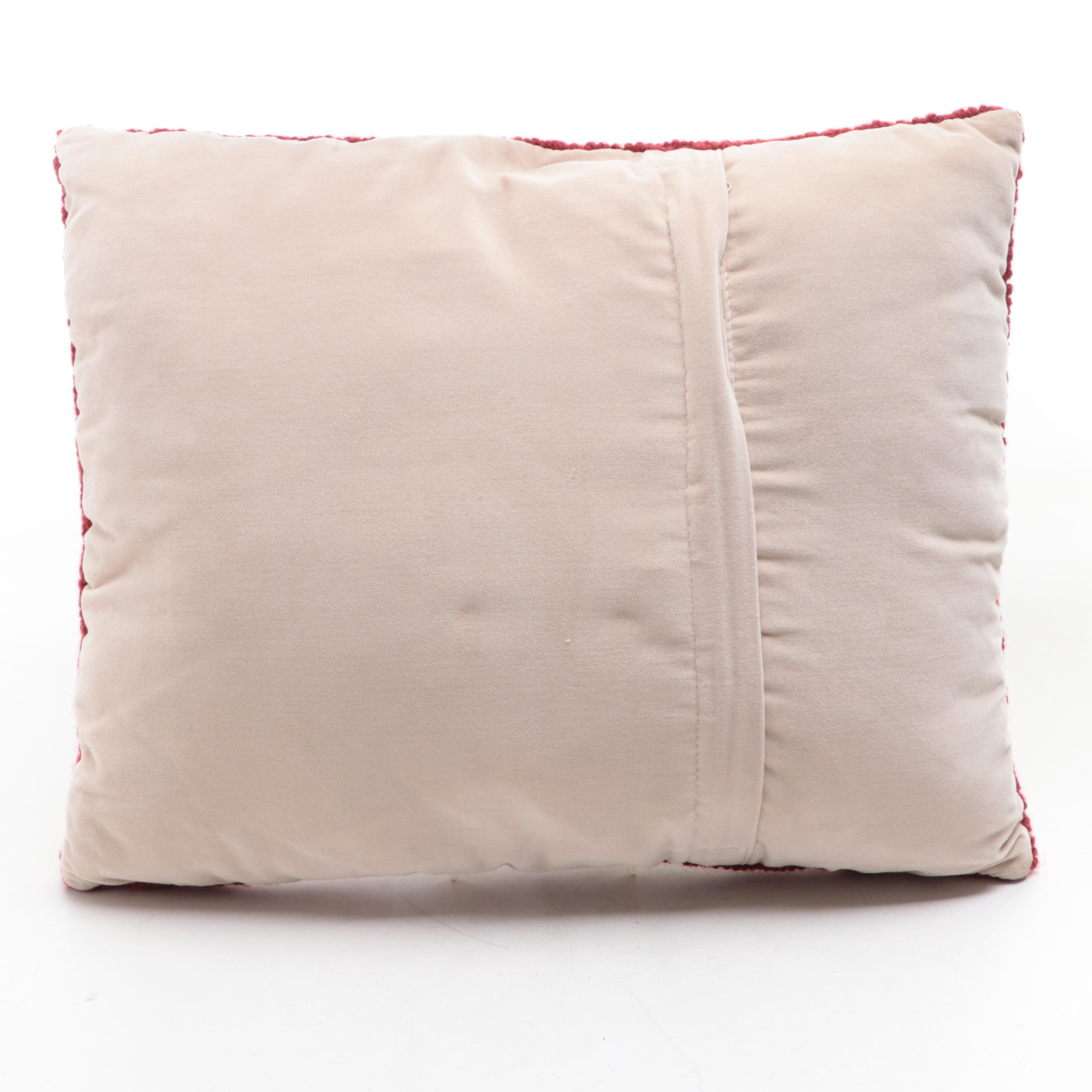 Alwe German Etched Glass Beer Steins with Accent Pillow