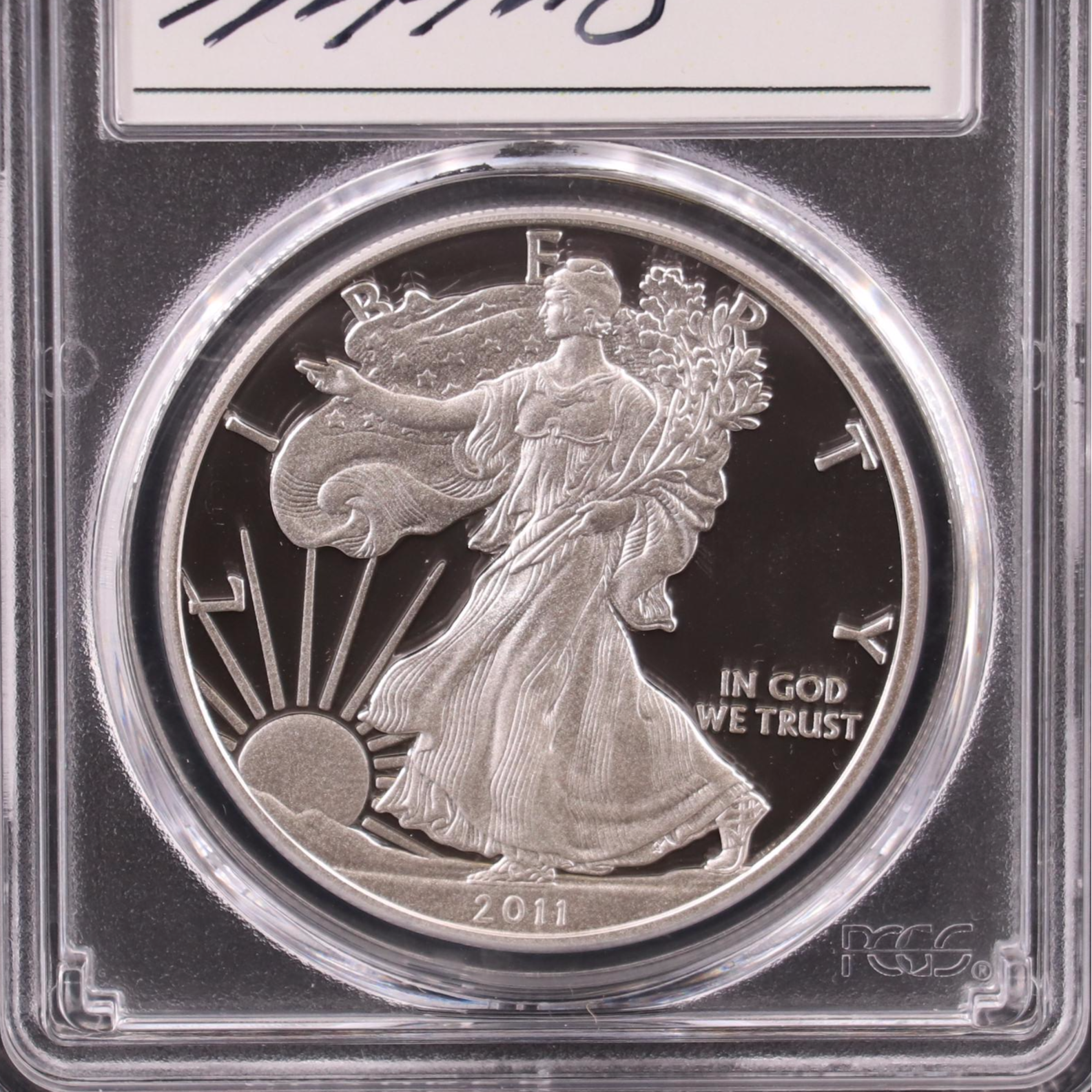 PCGS PR69DCAM 2011-W Michael Reagan Silver Eagle Proof