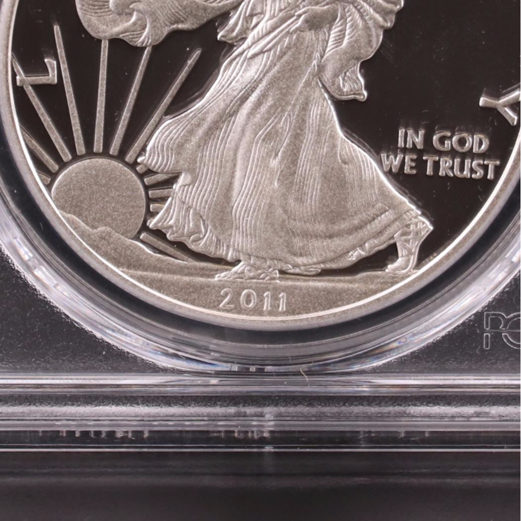 PCGS PR69DCAM 2011-W Michael Reagan Silver Eagle Proof