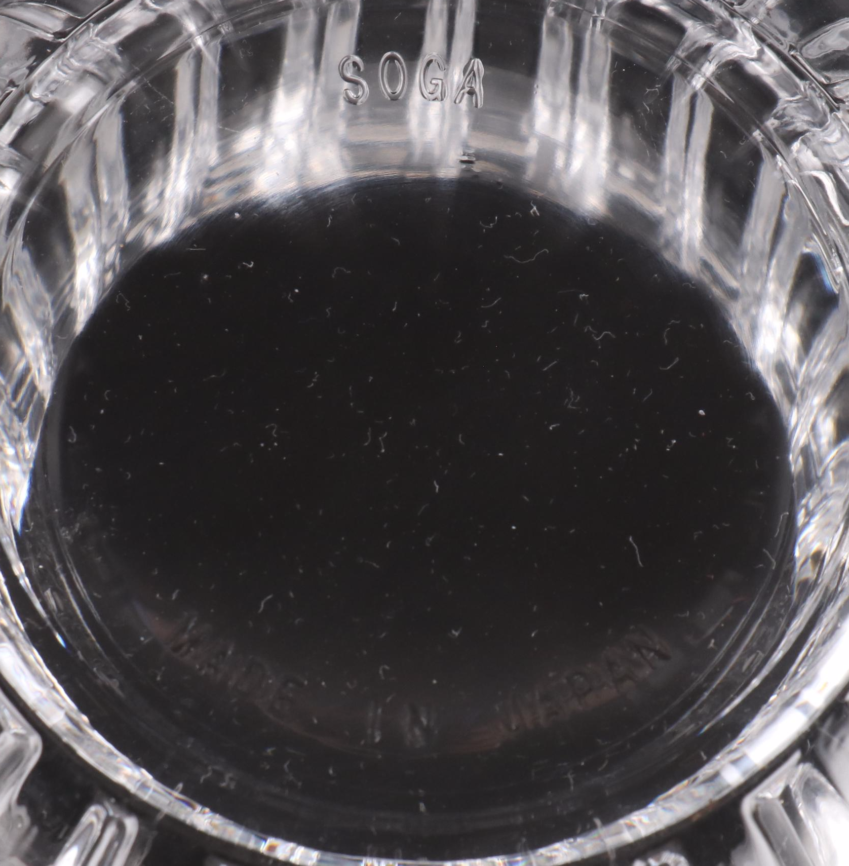 Soga Glass Candy Dish with St. Germain Spritz Glasses and Drink Dispenser