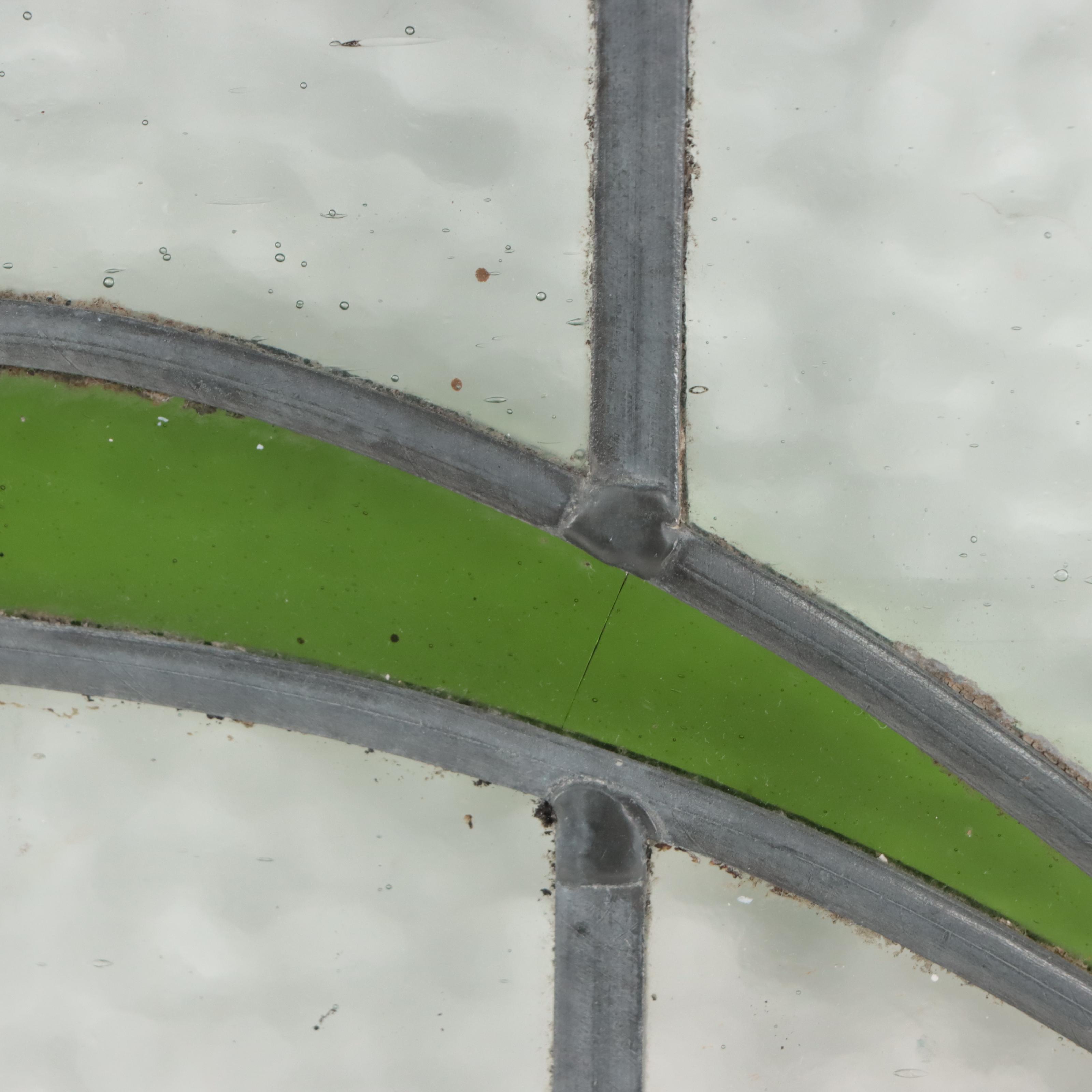 Art Nouveau Style Stained Glass Wall Hanging