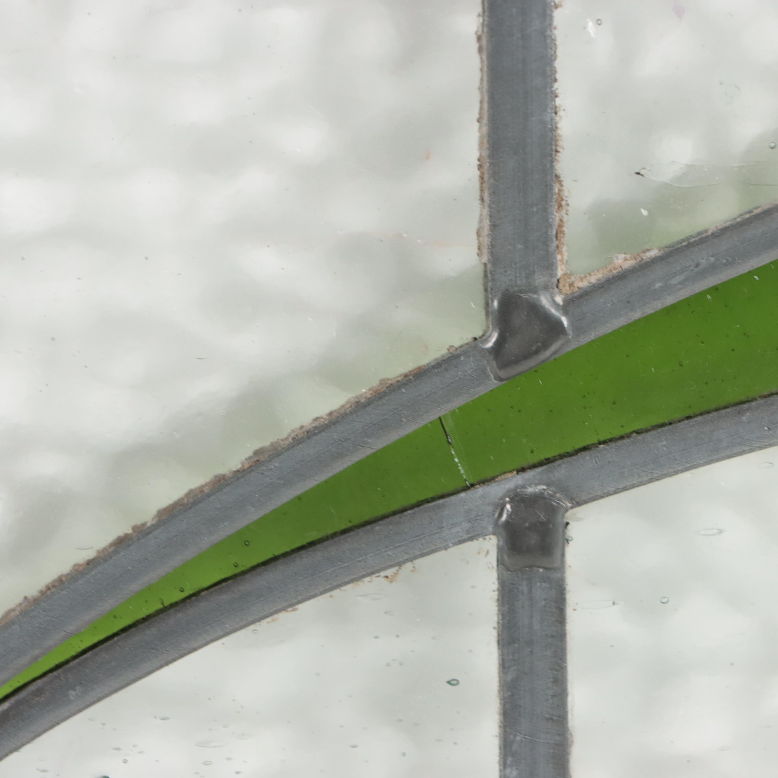 Art Nouveau Style Stained Glass Wall Hanging