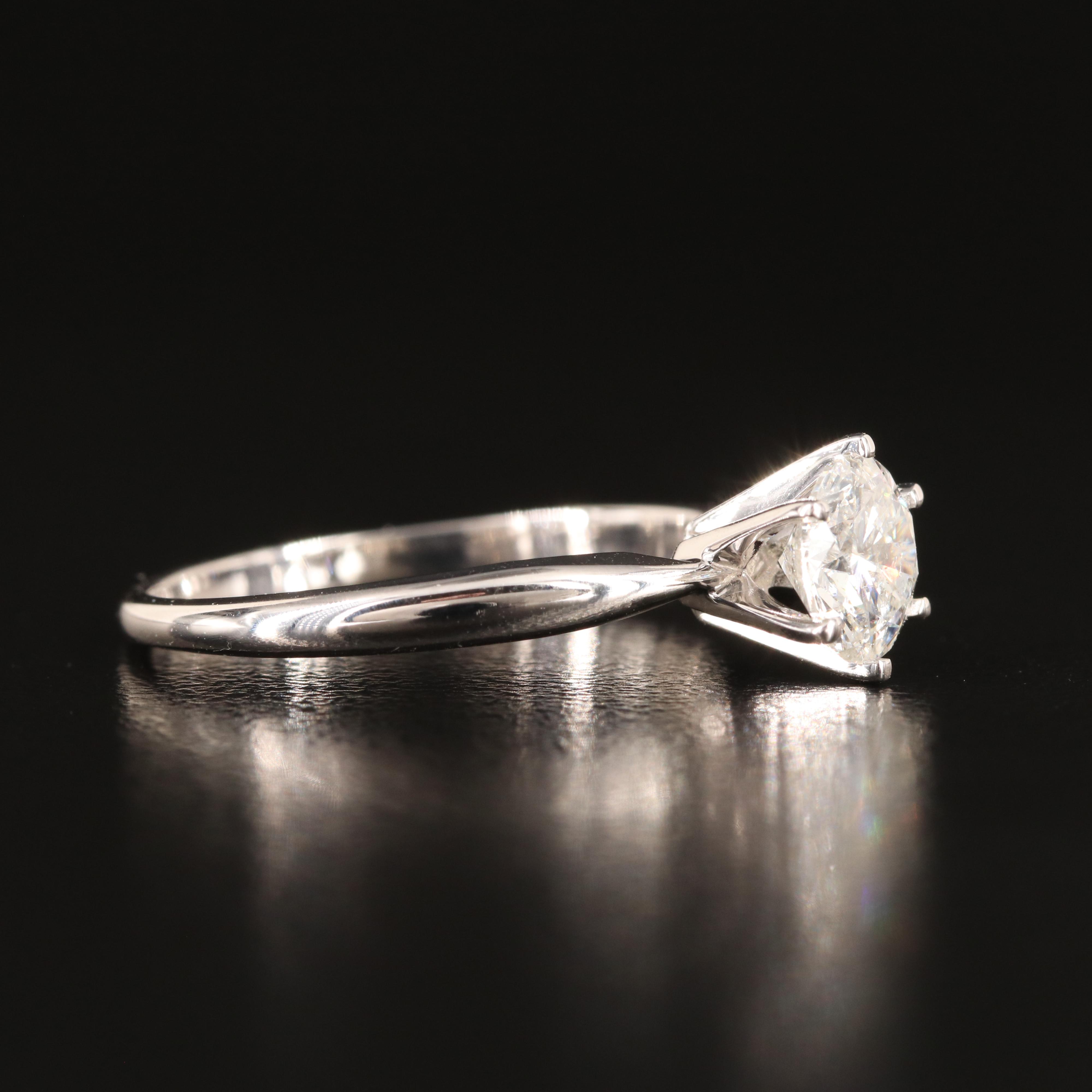 14K 0.88 CT Diamond Solitaire Ring