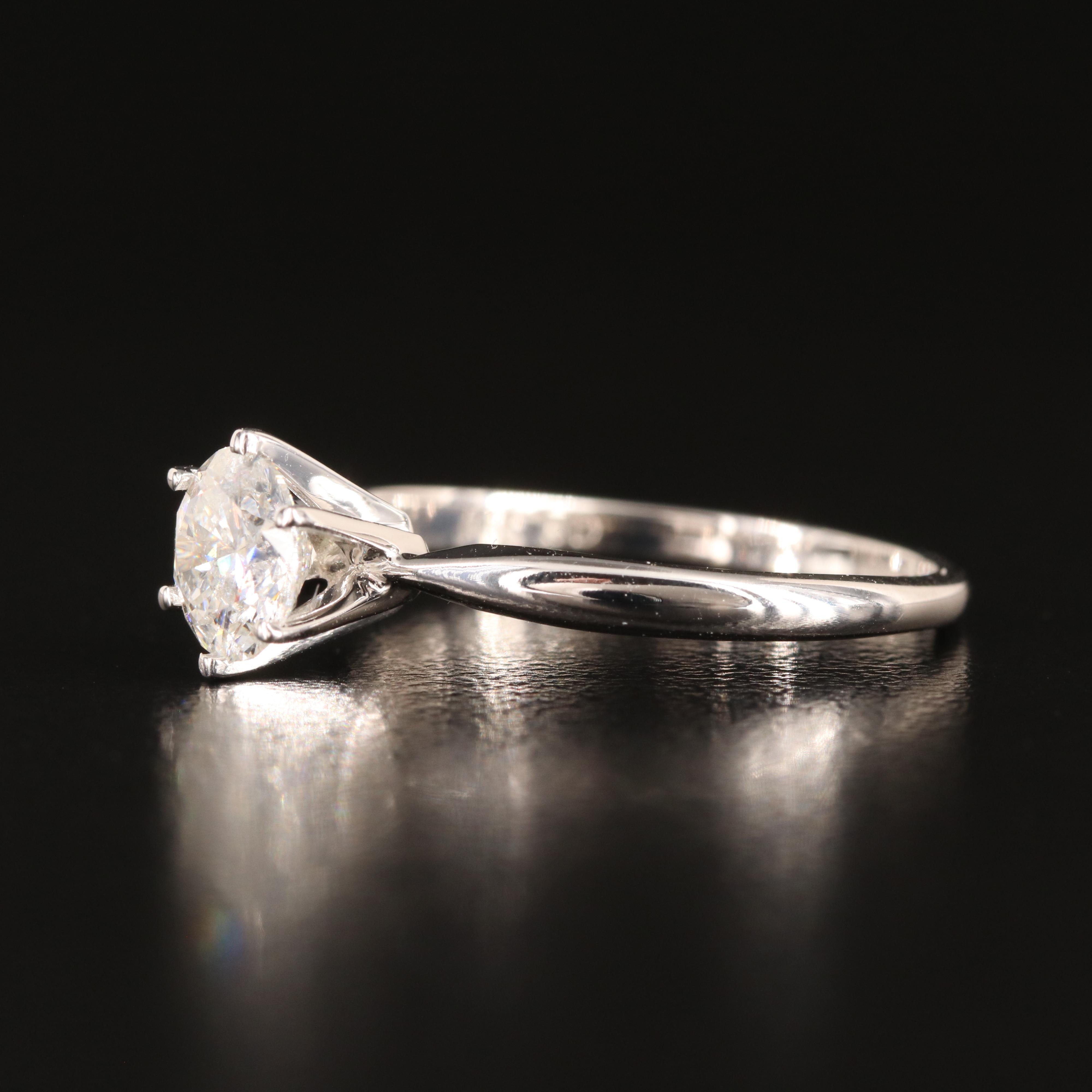 14K 0.88 CT Diamond Solitaire Ring