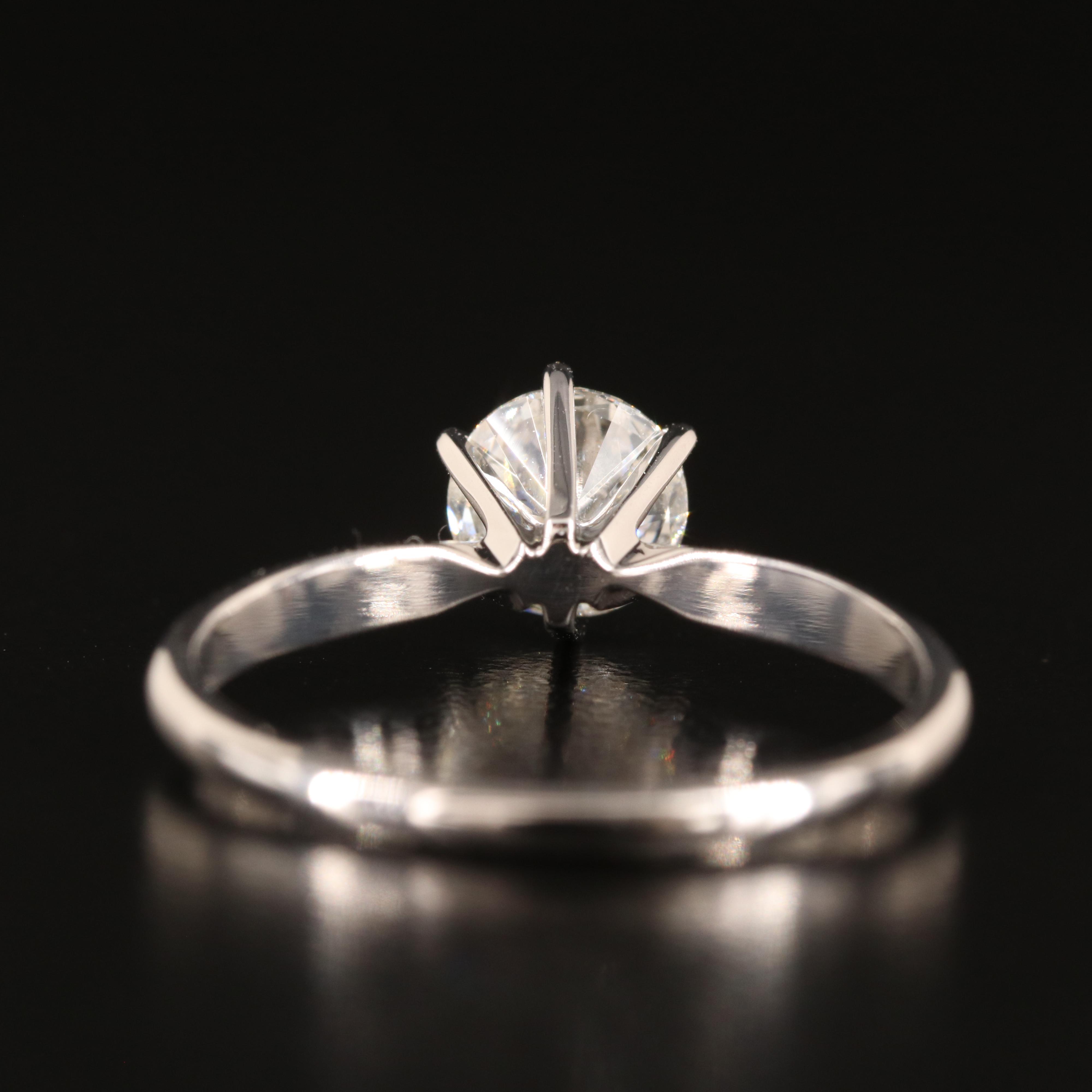 14K 0.88 CT Diamond Solitaire Ring