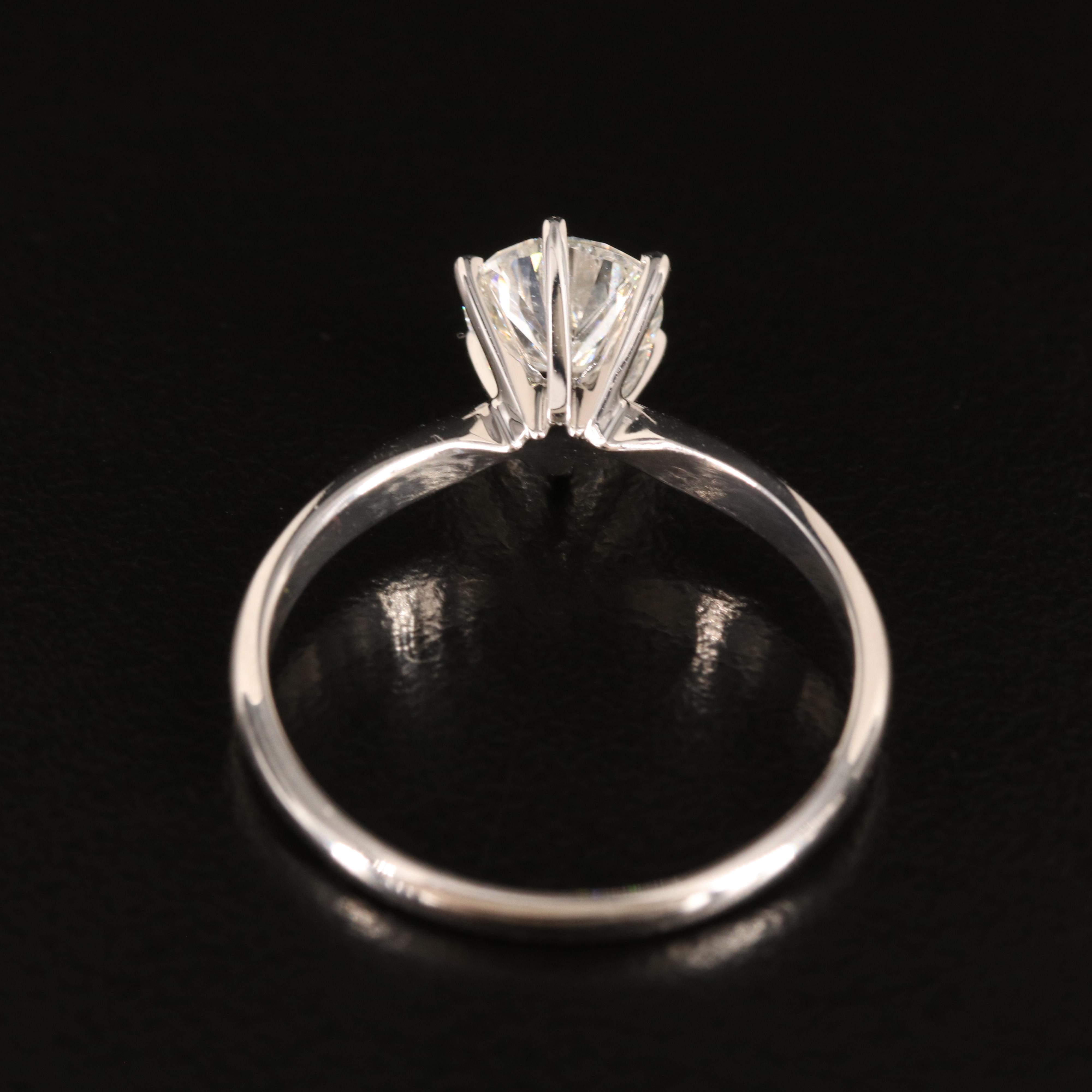 14K 0.88 CT Diamond Solitaire Ring