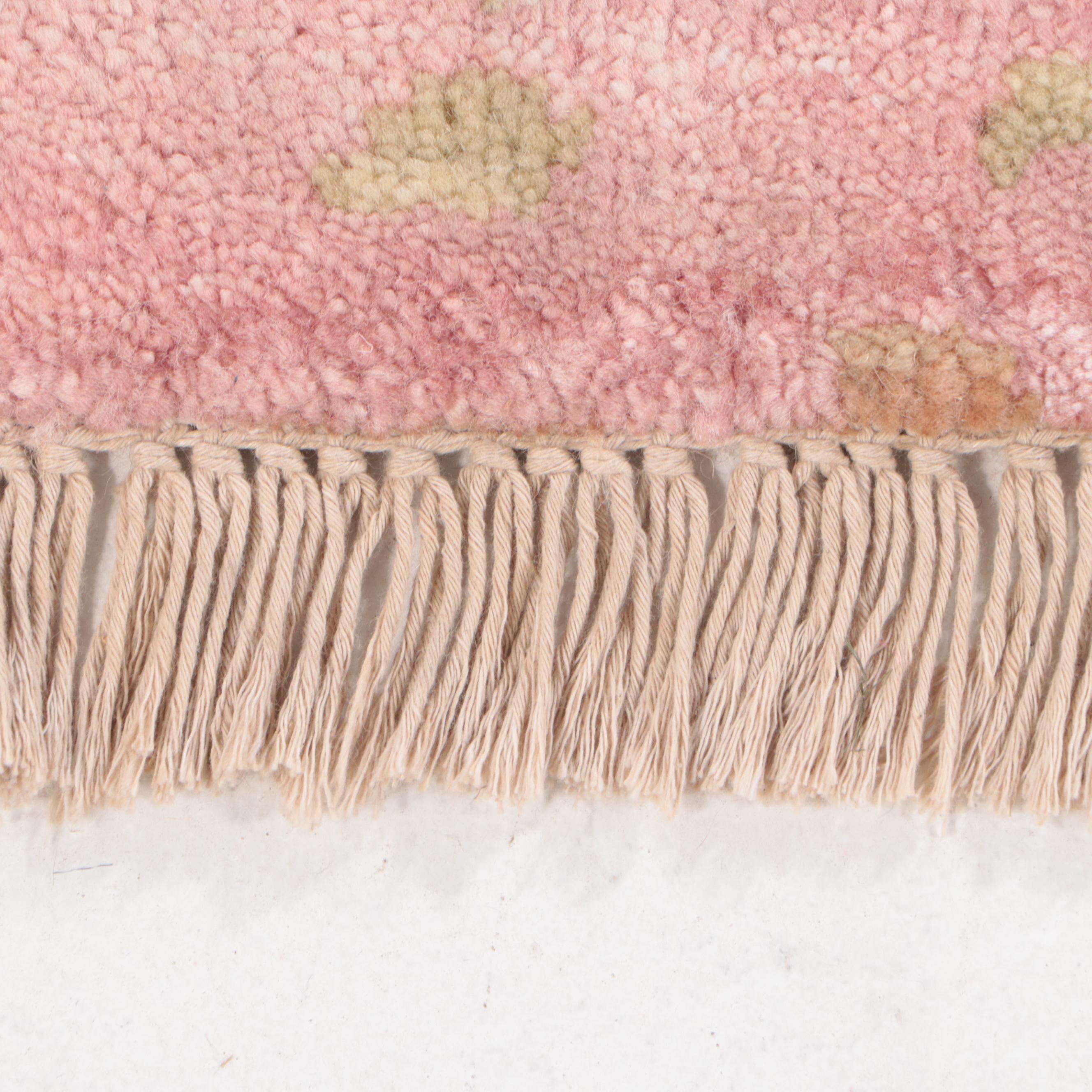 7'11 x 9'7 Hand-Knotted Indian Abstract Modern Area Rug