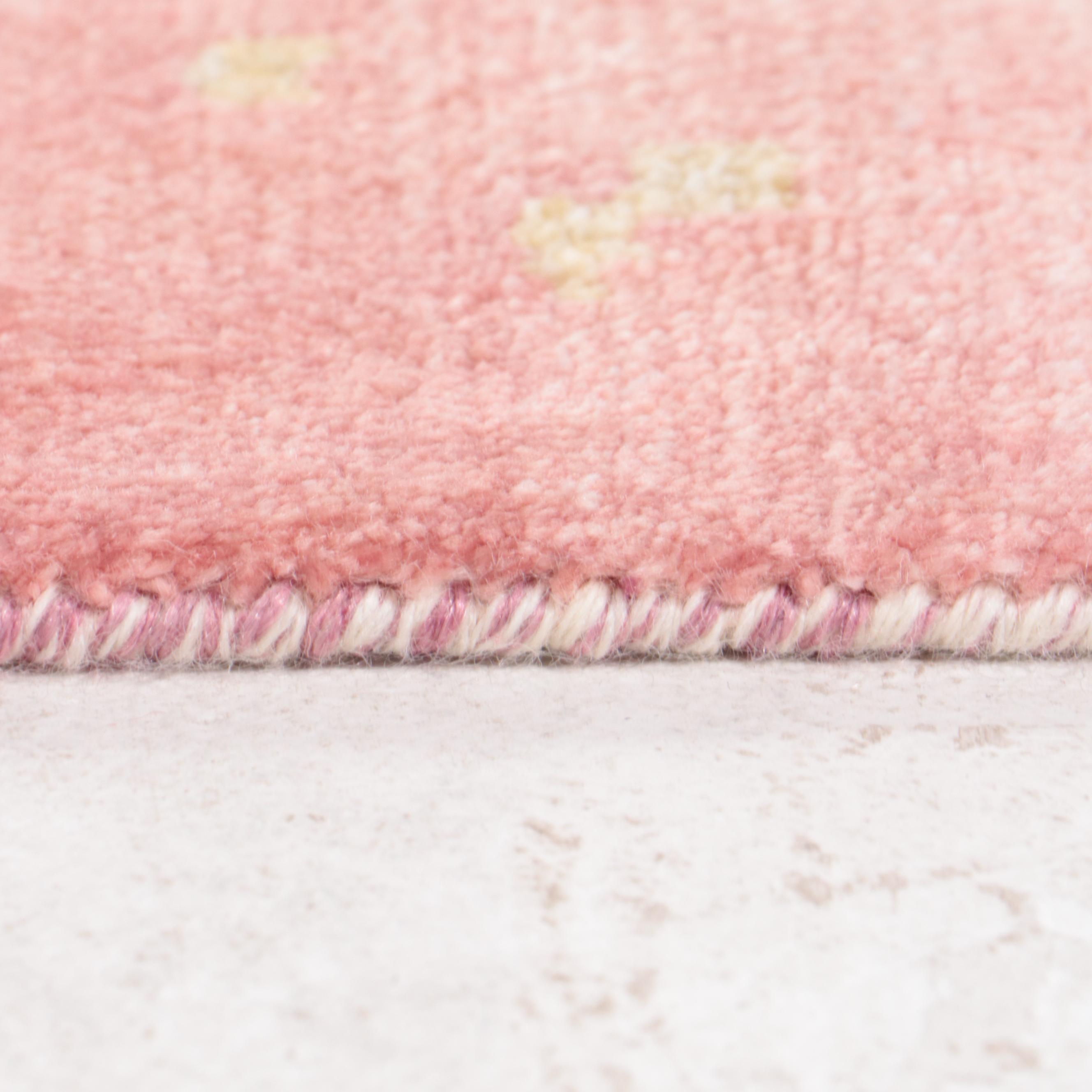 7'11 x 9'7 Hand-Knotted Indian Abstract Modern Area Rug